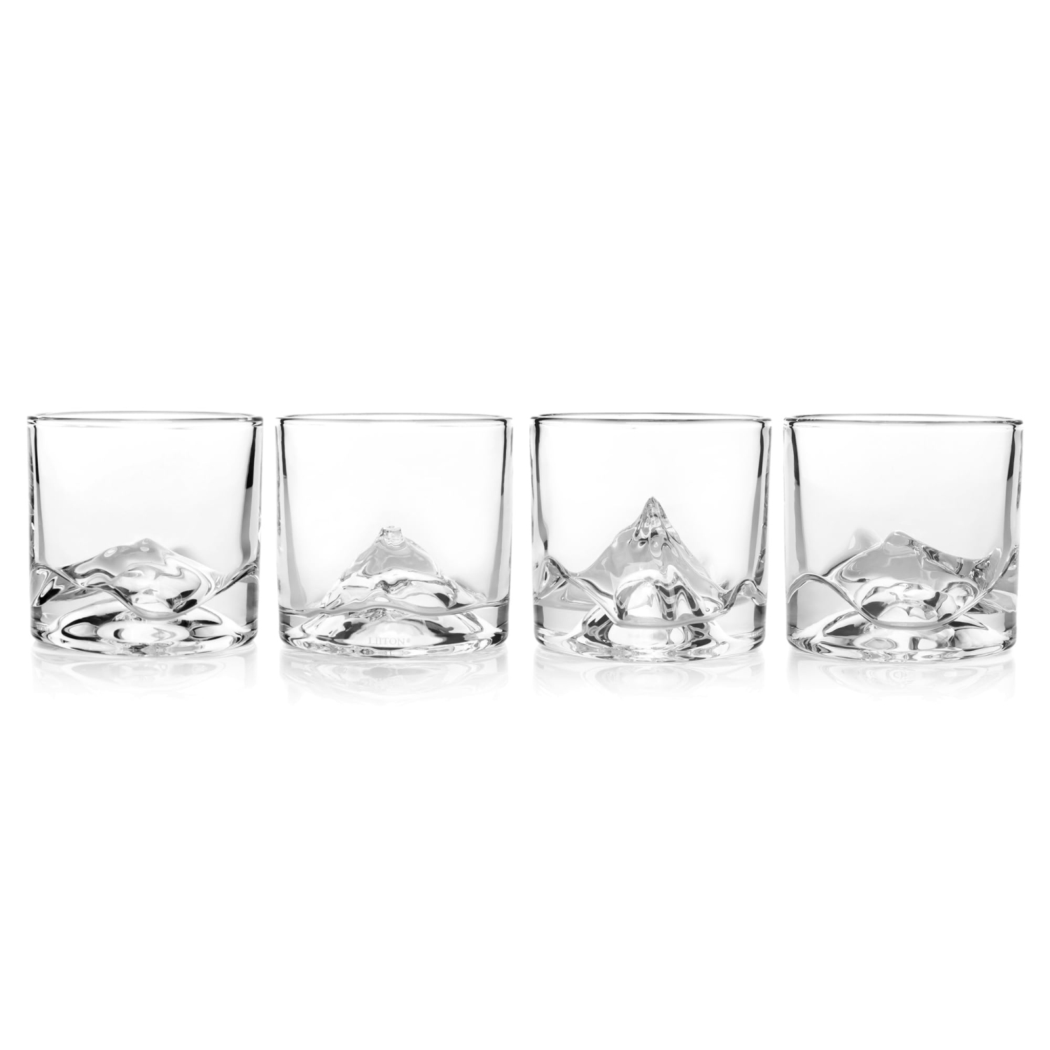 LiitON – Ensemble-cadeau de verres à whisky Heavy Crystal, 1 lb en verre bourbon congelable épais, cadeaux de whisky haut de gamme pour hommes,