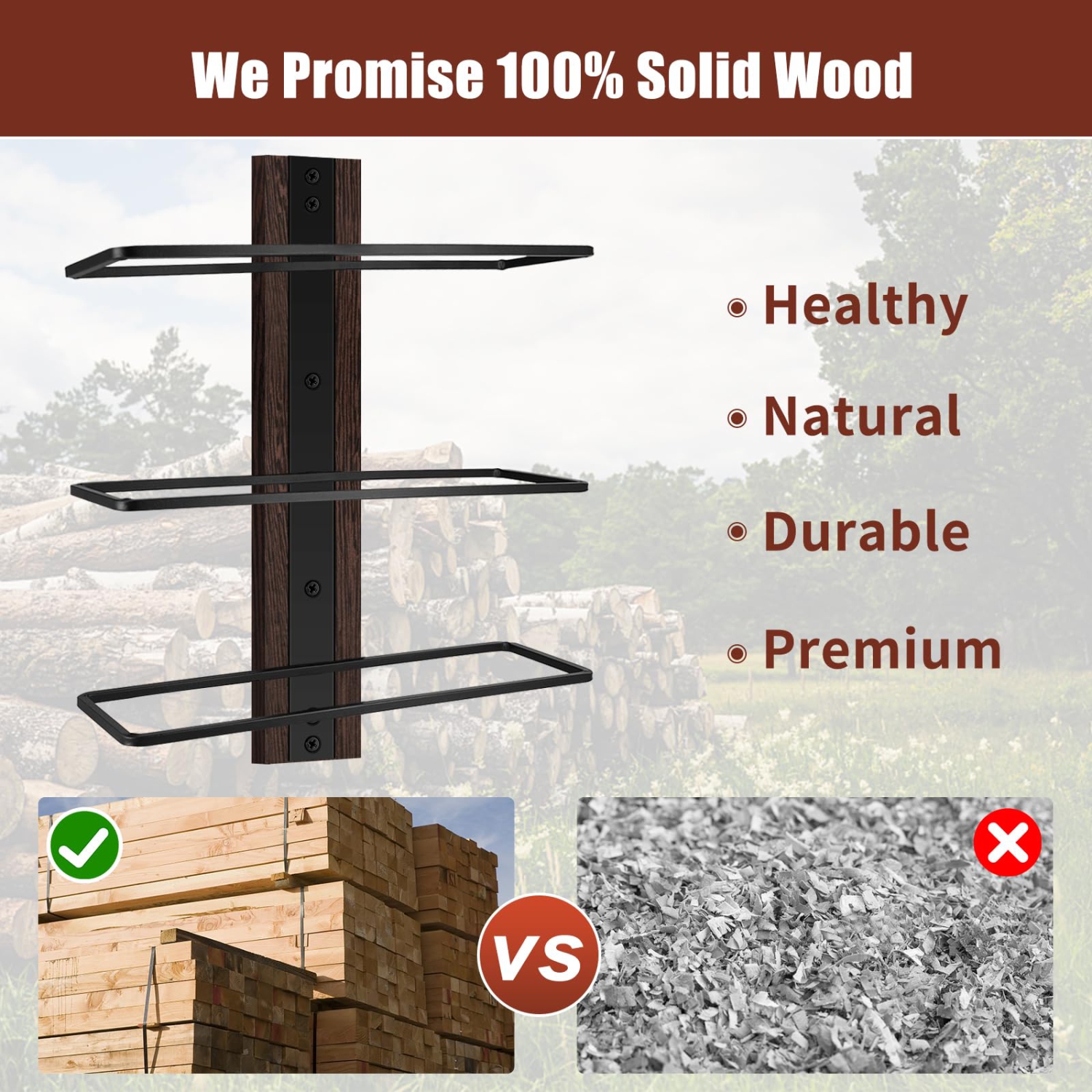 AGJIDSO Wine Rack Wall Mounted, 12 Bottles Solid Wood Wall Wine Rack, Wine Racks for Wall, Wine Holder Wall Mounted, Win