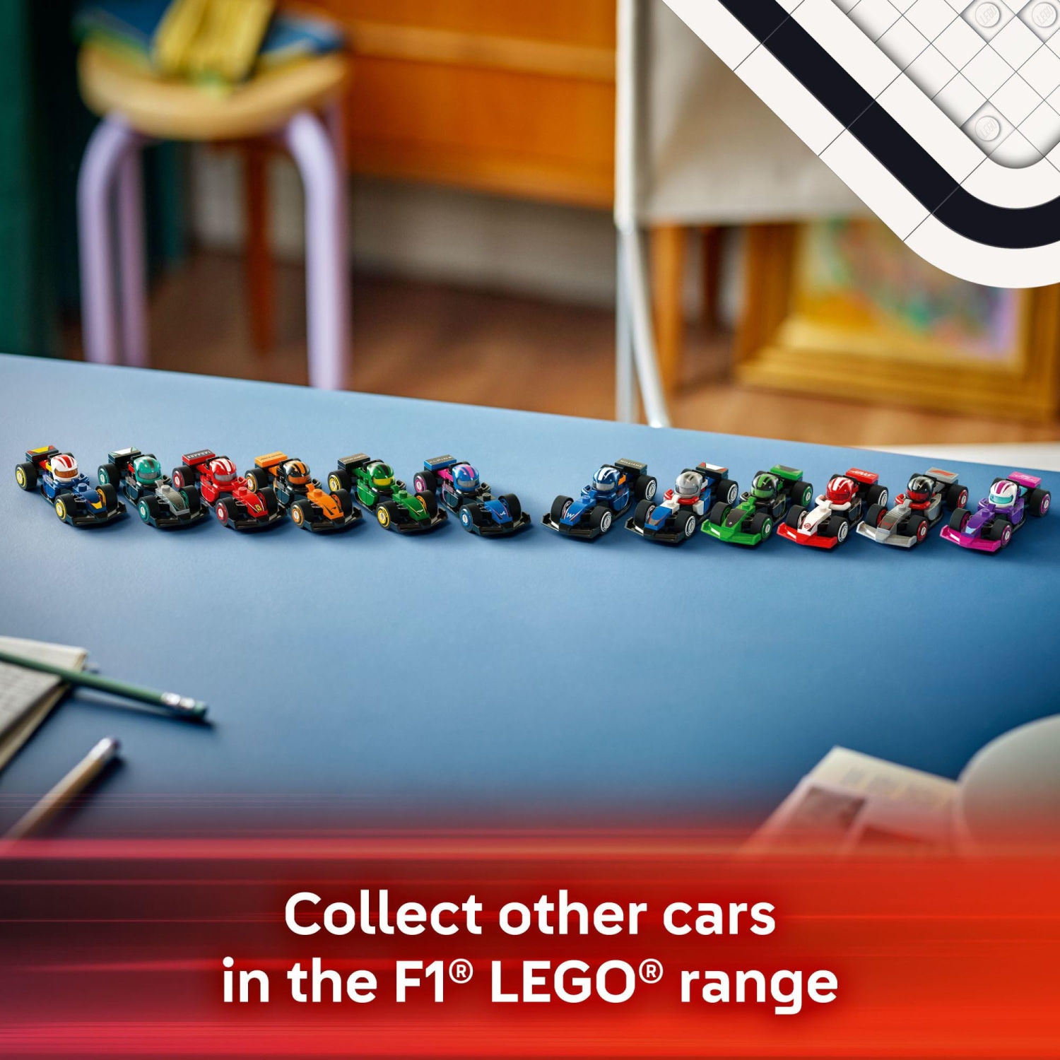 LEGO F1 Ensemble de 6 voitures de course de collection - Ensemble de construction pour garçons et filles, 6 ans et plus - Idée cadeau d'anniversaire