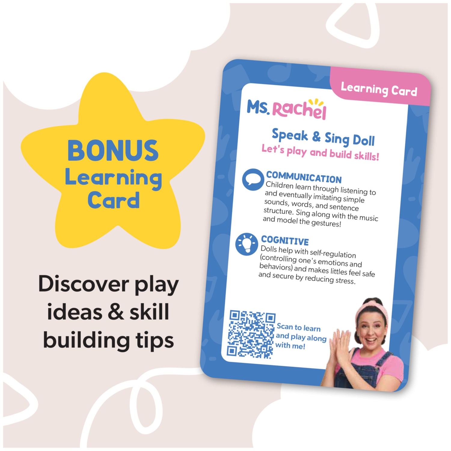 Ms. Rachel Official Speak & Sing Doll, 16