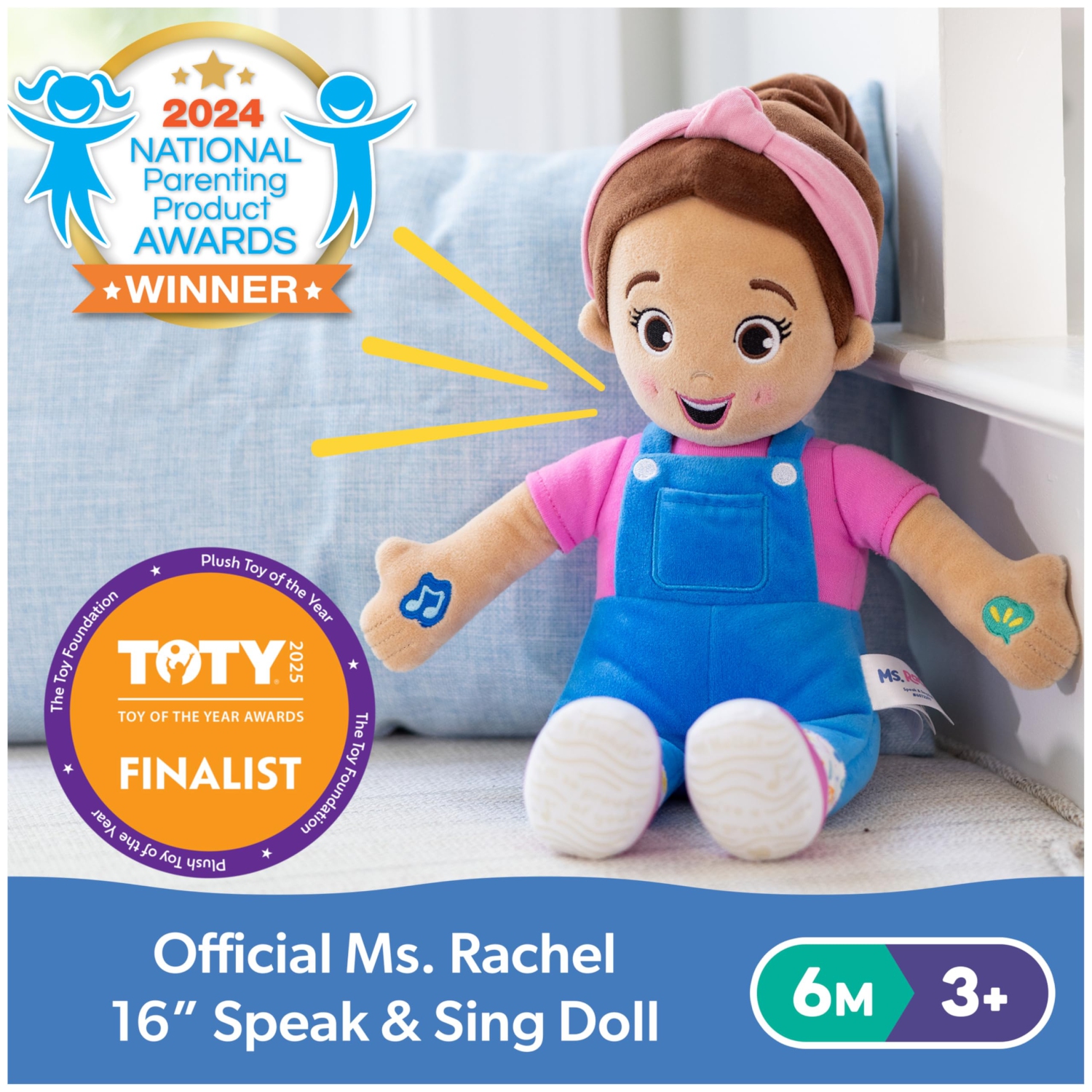 Ms. Rachel Official Speak & Sing Doll, 16
