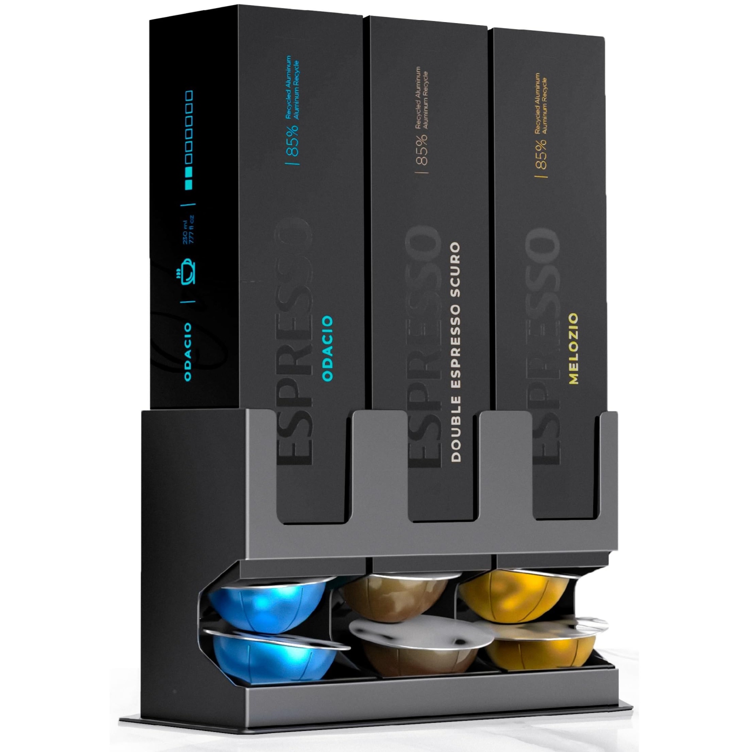 GALVANOX Pod Dispenser Designed for Nespresso Vertuo Capsules Freestanding Countertop Organizer St
