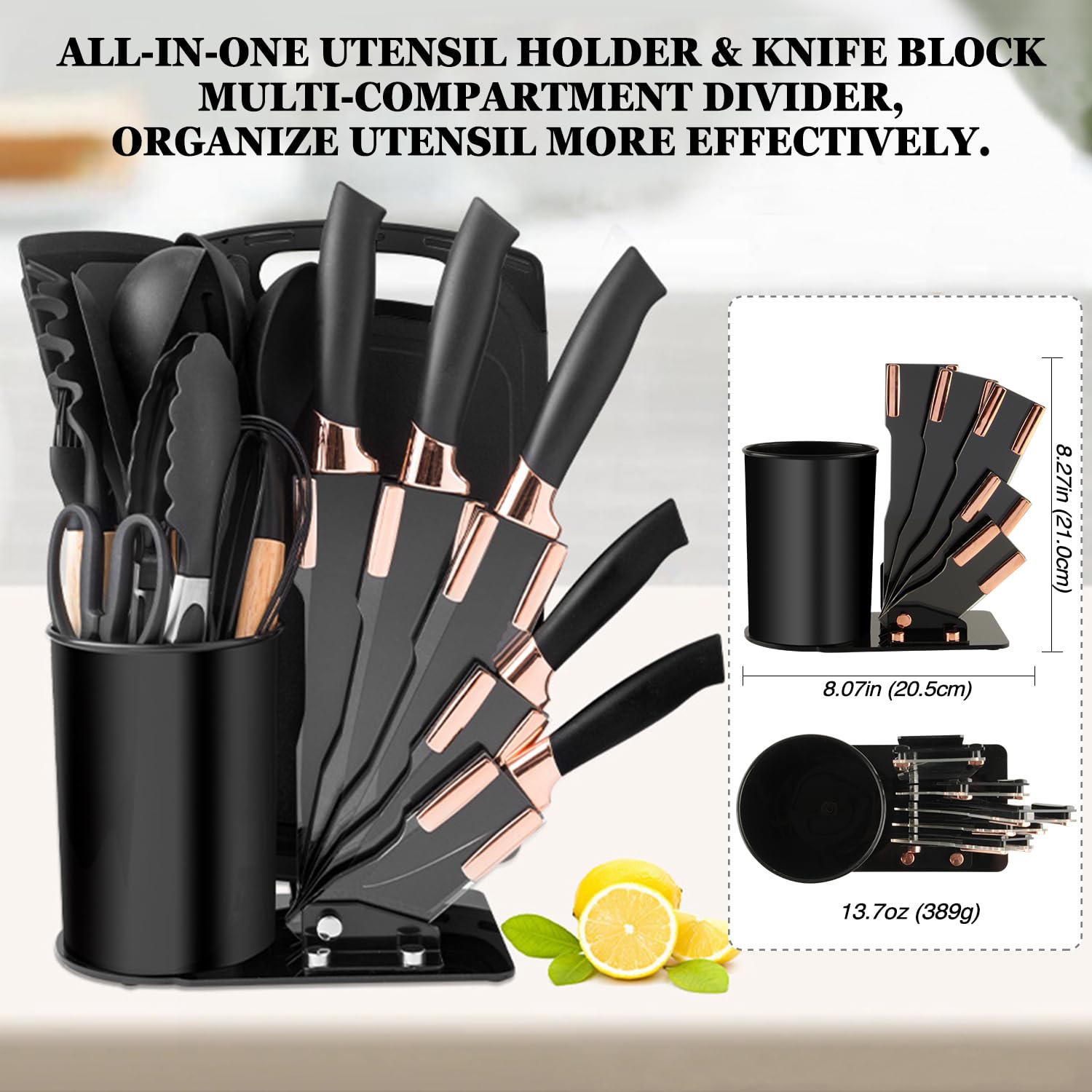 Sunmei Silicone Kitchen Utensil Set for Nonstick Cookware, 21 Pcs Great Value Cooking Utensils Set, Comes with Silicone