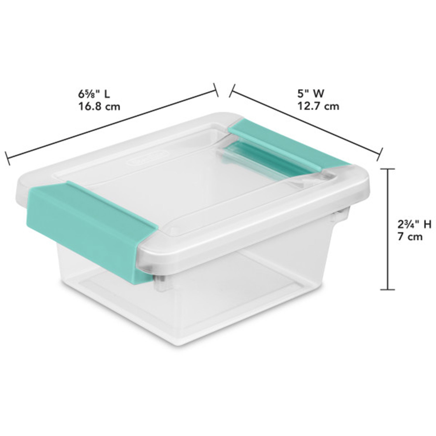 Sterilite – Mini-boîte de rangement en plastique avec couvercle verrouillable, paquet de 24