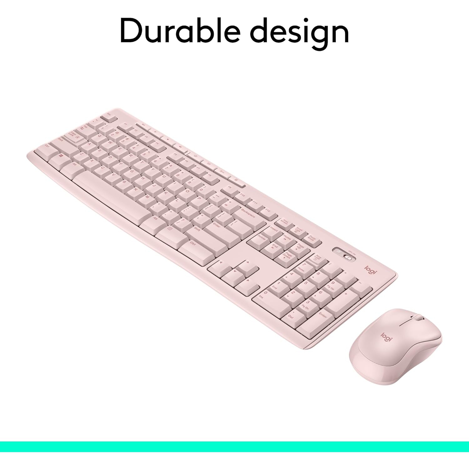 Refurbished Logitech MK270 Wireless Keyboard and Mouse Combo for Windows, 2.4 GHz, 8 Multimedia Keys, PC, Laptop, Wireless Keyboard Compact Mouse