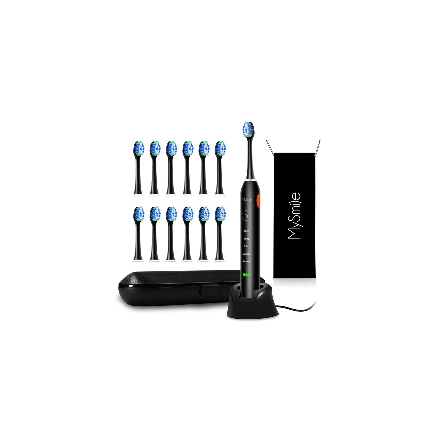 Sonic Toothbrush & Replacement Heads Bundle