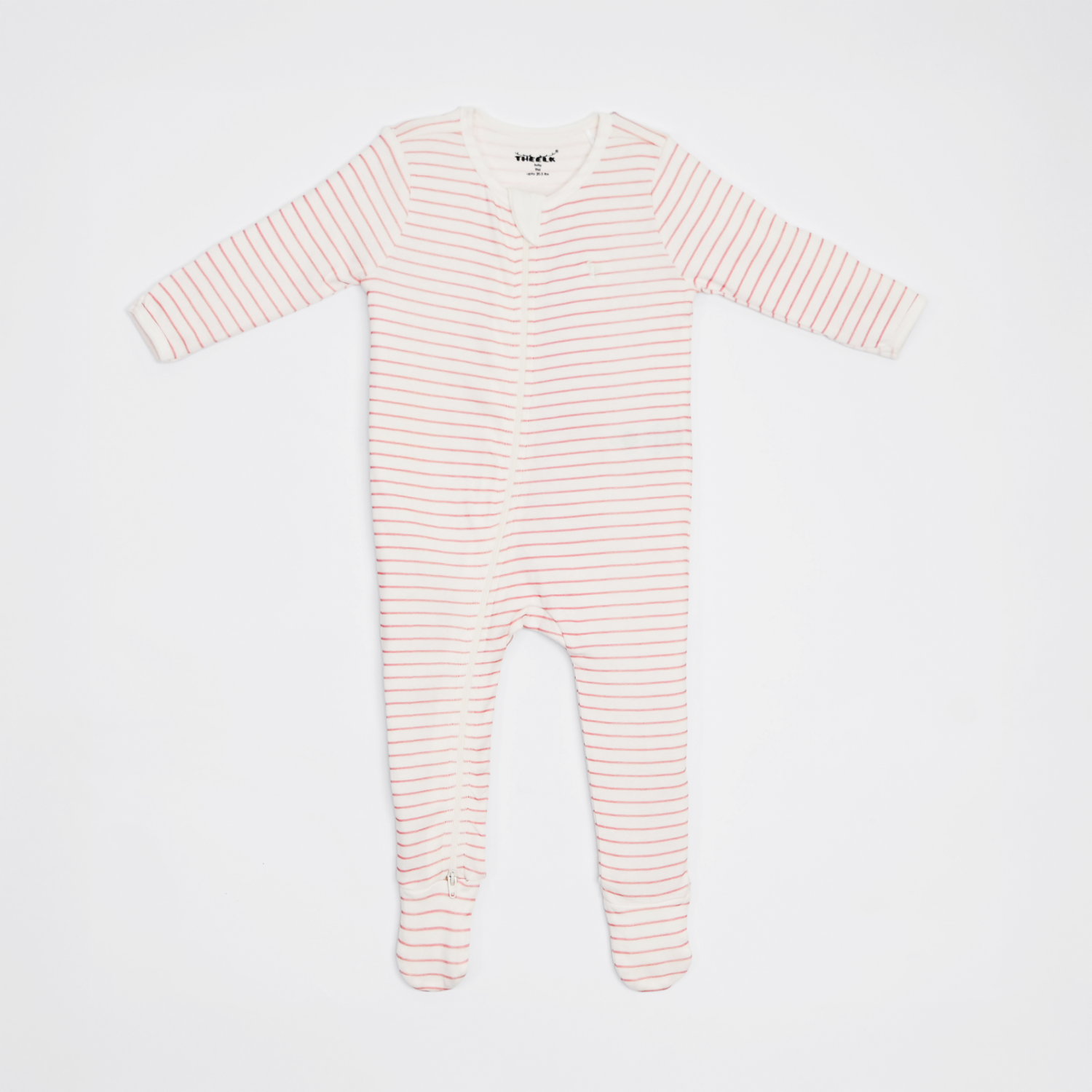 The Elk Baby Premium Organic Cotton Tulip/ Stripe Sleep and Grow Zippy