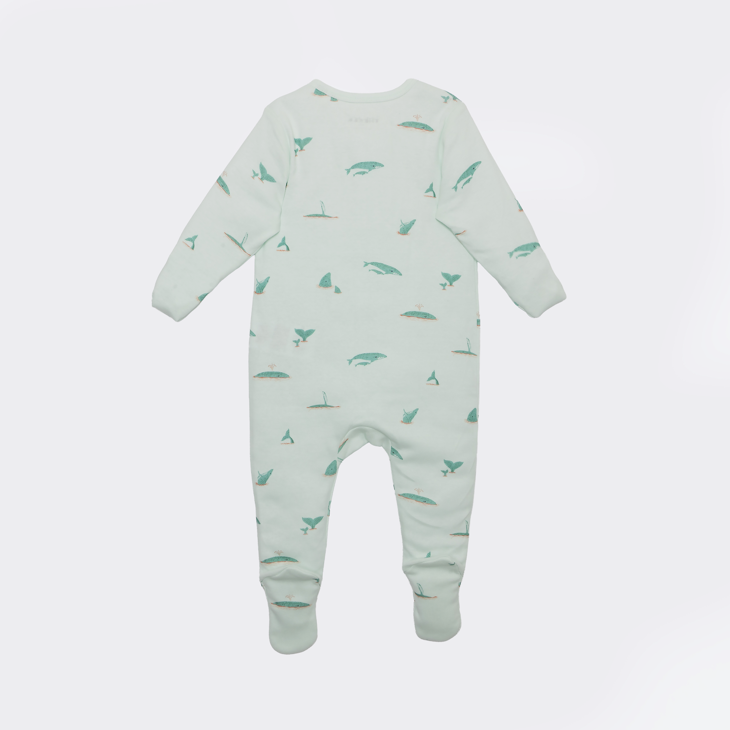 The Elk Baby Premium Organic Cotton Whale Play and Grow Zippy