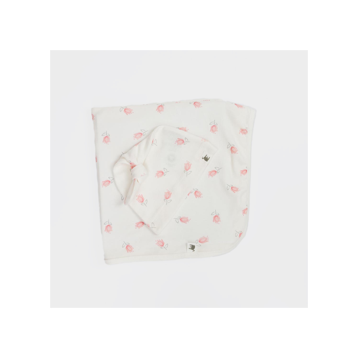 L'ensemble avec tulipe et bonnet en coton biologique Premium d'Elk Baby