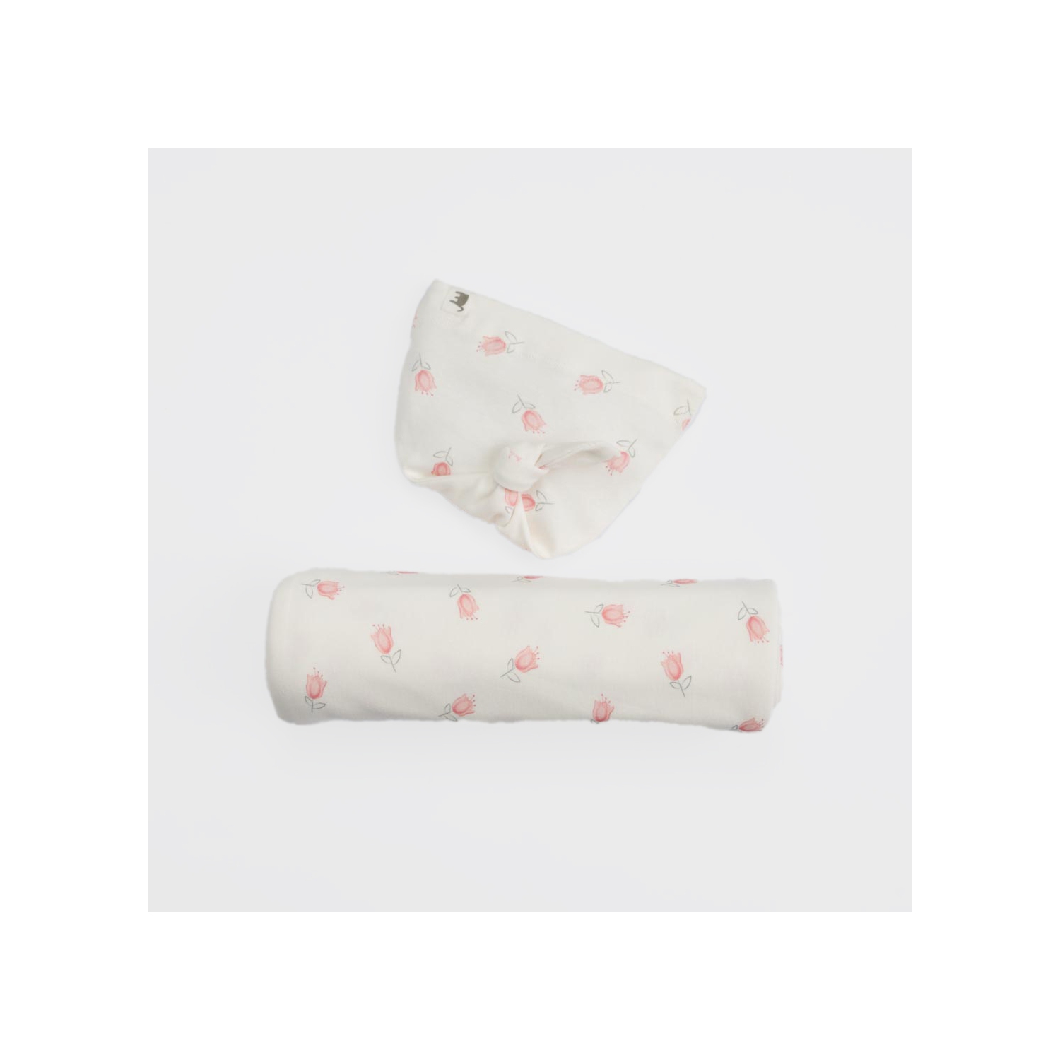 L'ensemble avec tulipe et bonnet en coton biologique Premium d'Elk Baby