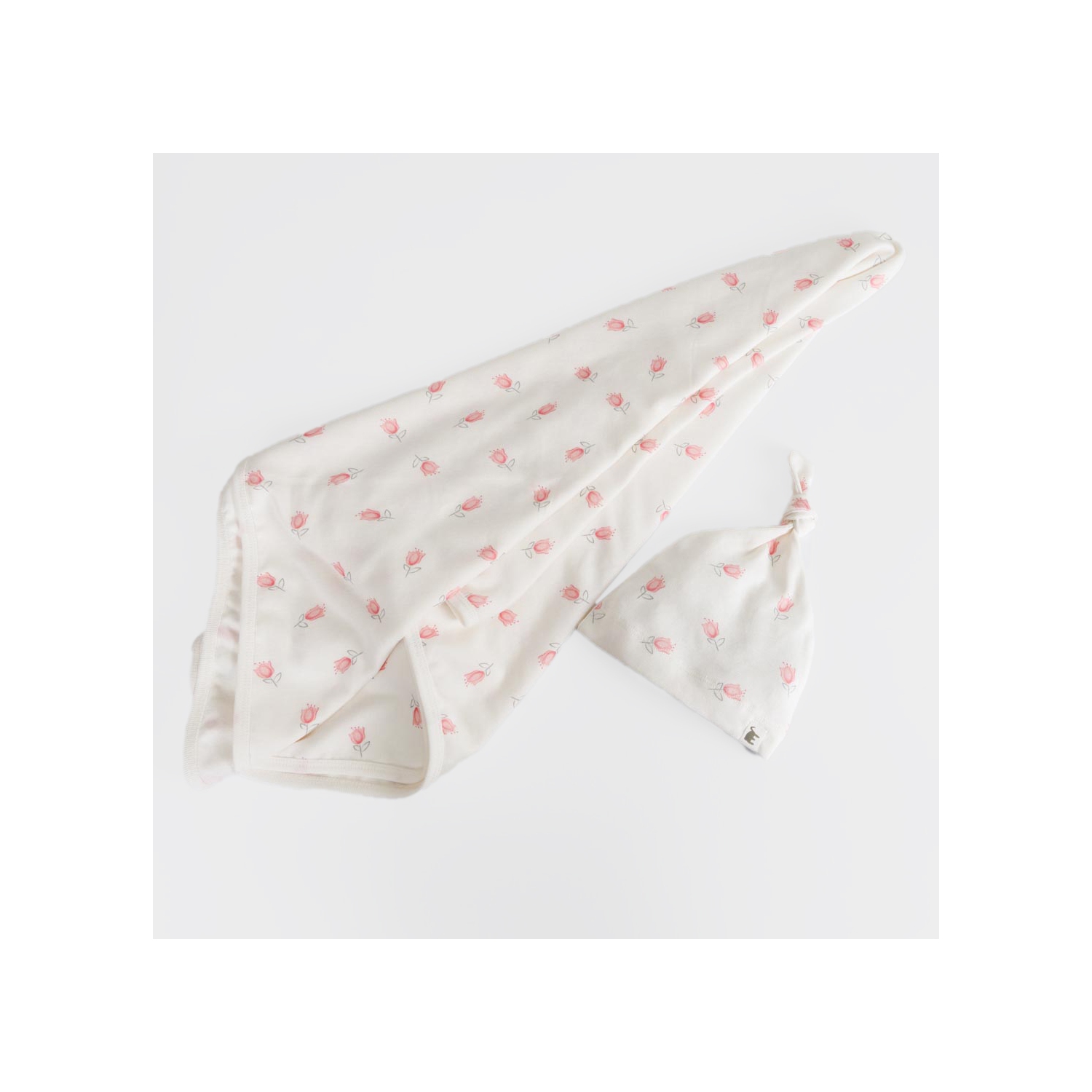 L'ensemble avec tulipe et bonnet en coton biologique Premium d'Elk Baby