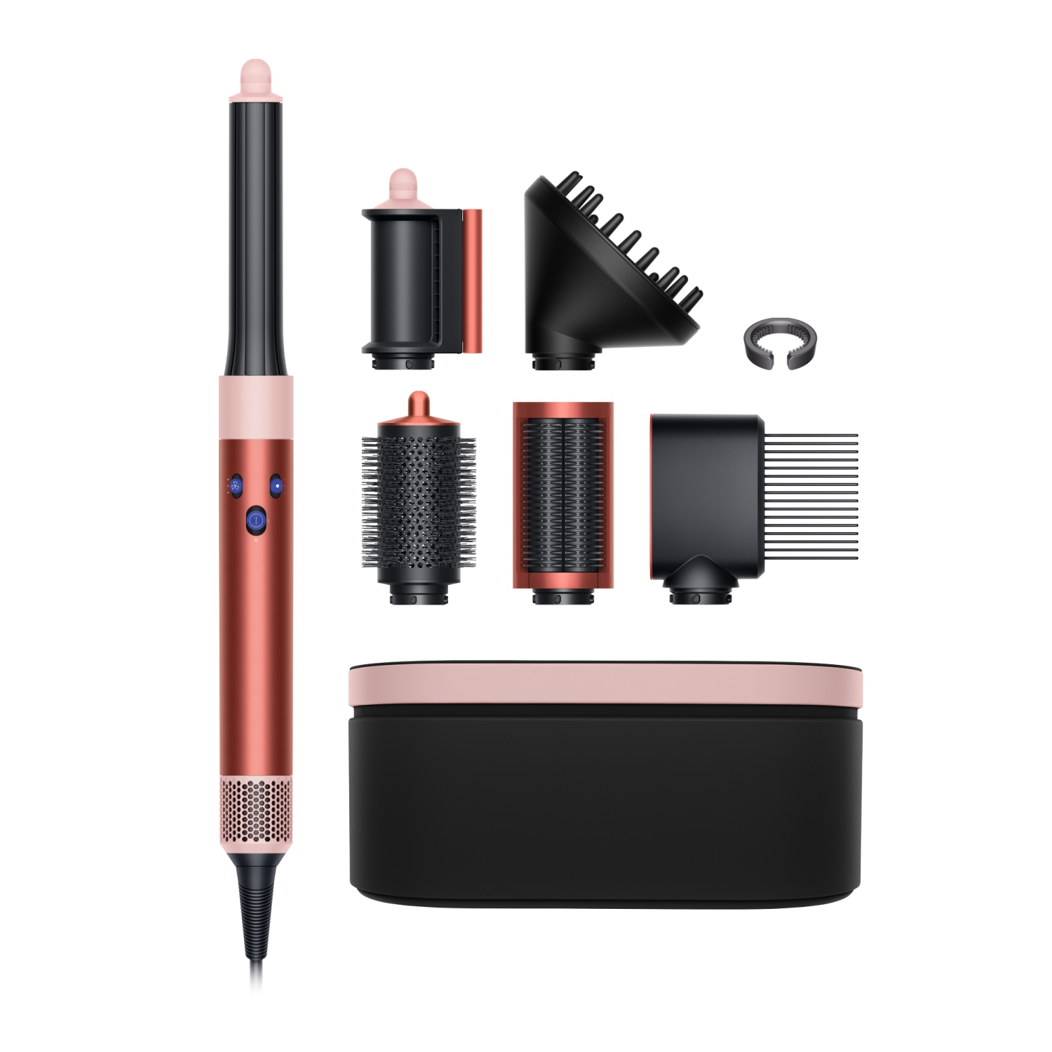 Remis à neuf Dyson - Airwrap™ Multi-Styler Complete Long Diffuse, Bronze fraise/Rose fard