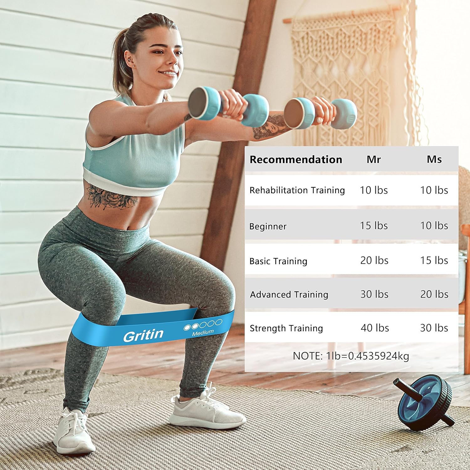 Resistance Bands, Set of 5 Skin-Friendly Resistance Fitness Exercise Loop Bands with 5 Different Strength Levels, Travel Carrying Case Included,