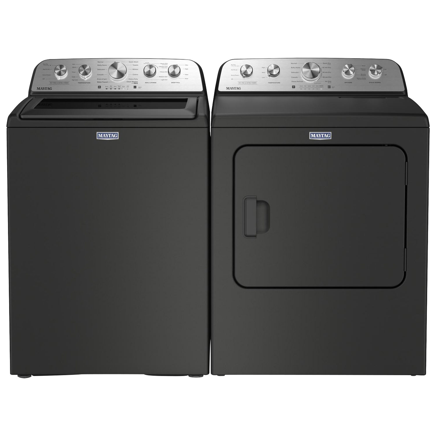 Laveuse à chargement par le haut haute efficacité 5,4 pi³ de Maytag - Noir volcan