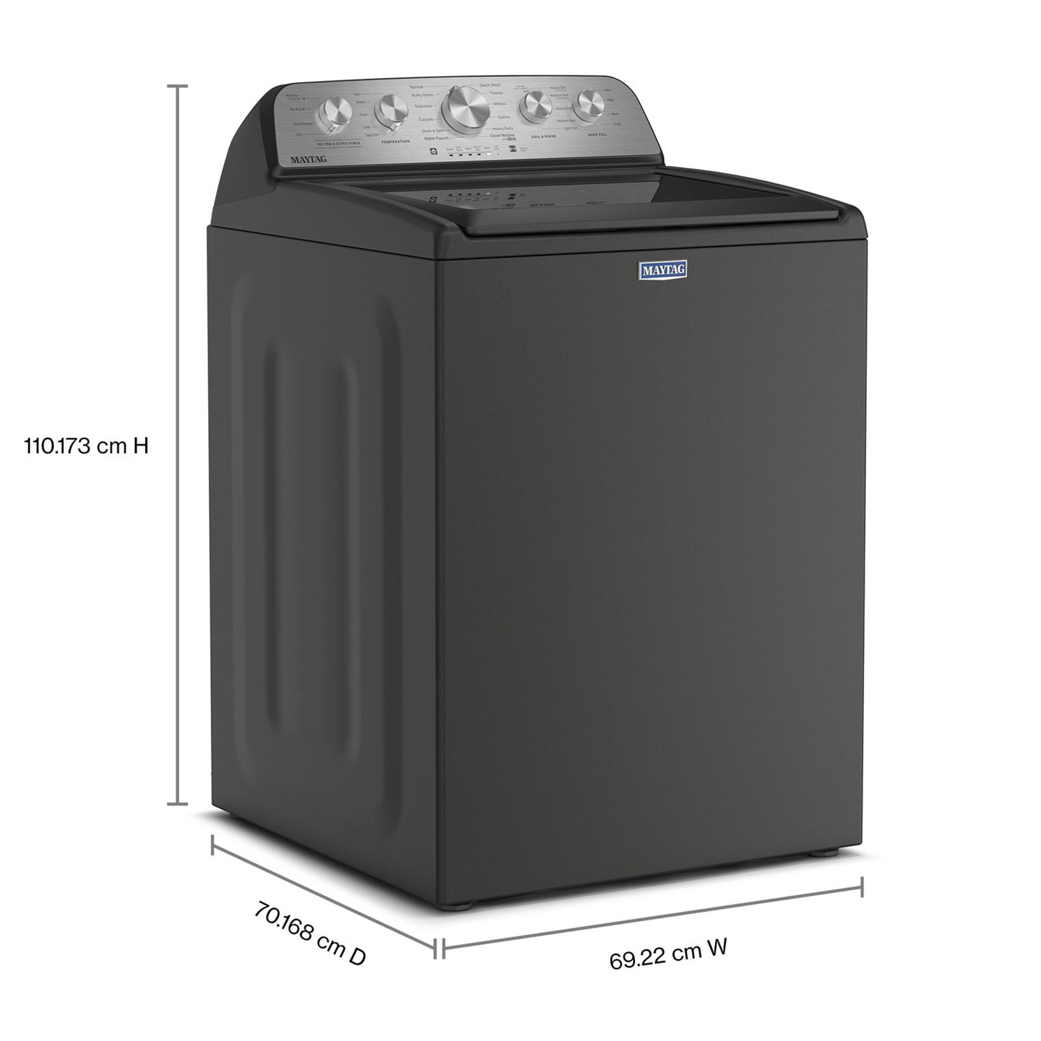 Maytag 5.5 Cu. Ft. High Efficiency Top Load Washer - Volcano Black