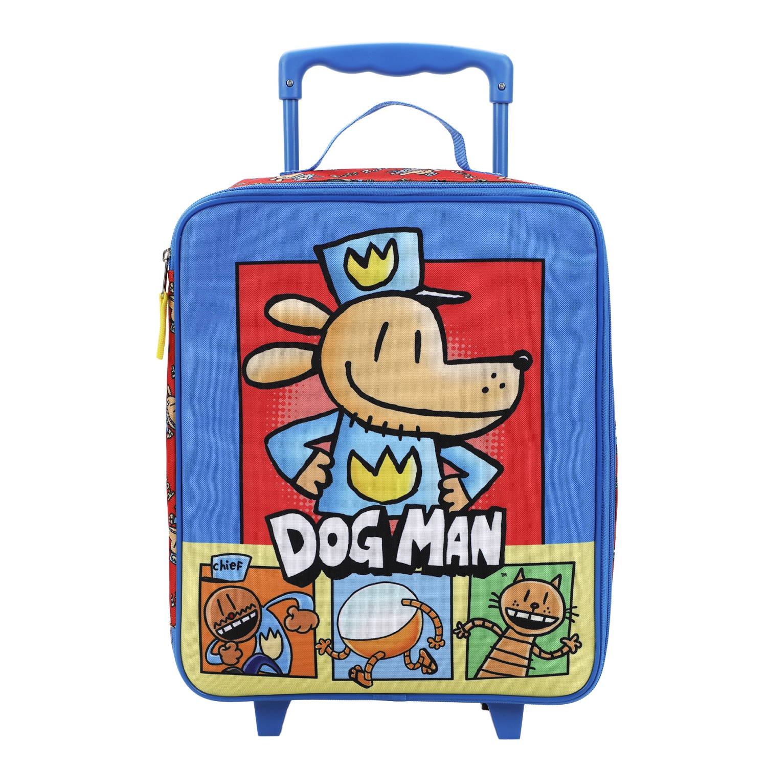 Dog Man Character Squares 4-Piece Youth Travel Set Carry on luggage
