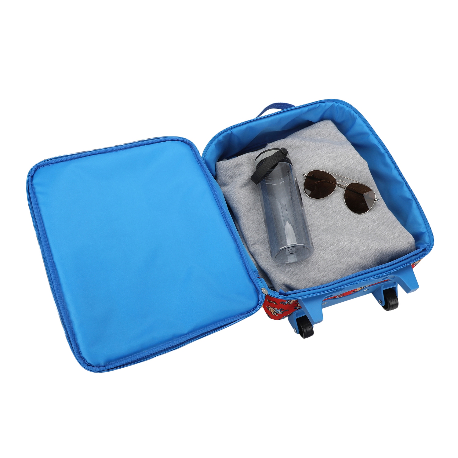 Dog Man Character Squares 4-Piece Youth Travel Set Carry on luggage