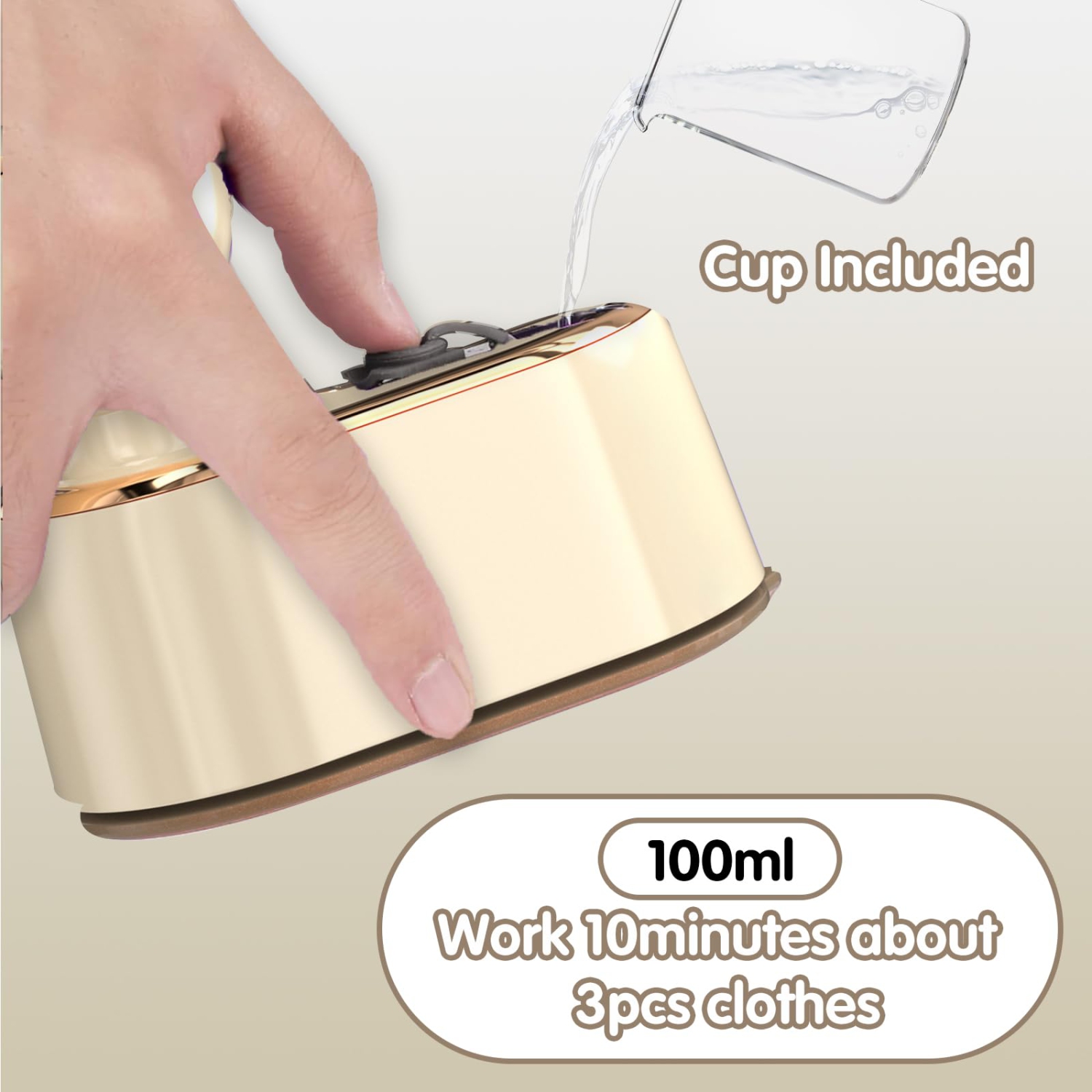 Portable Clothing Travel Steamer, Small Mini Steam Iron Suitable for Travel or Home Use