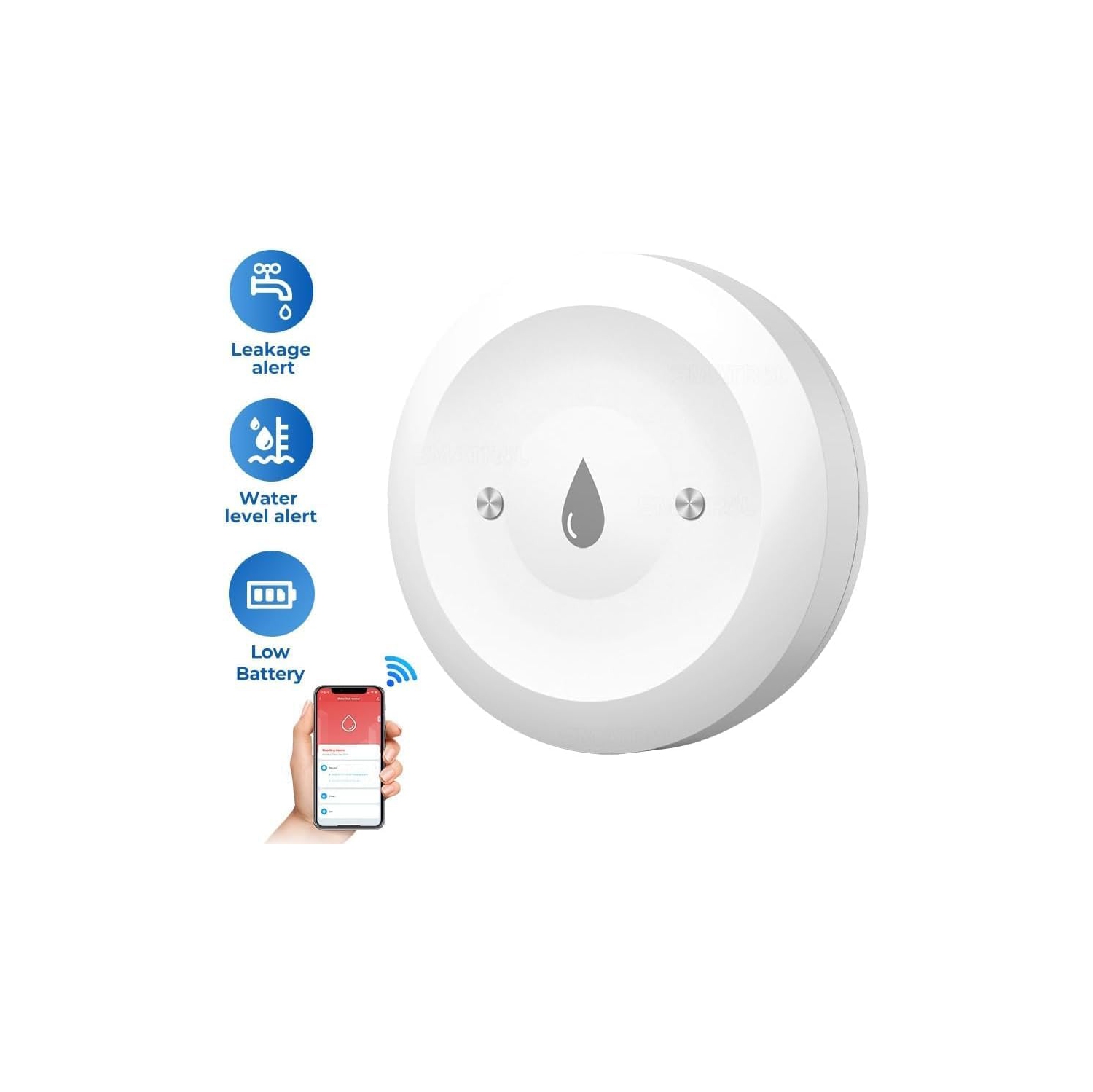 Détecteur de fuite d'eau sans fil de ZigBee, capteur de fuite d'eau Wi-Fi intelligent, système d'alarme de détecteur de fuite d'eau à télécommande