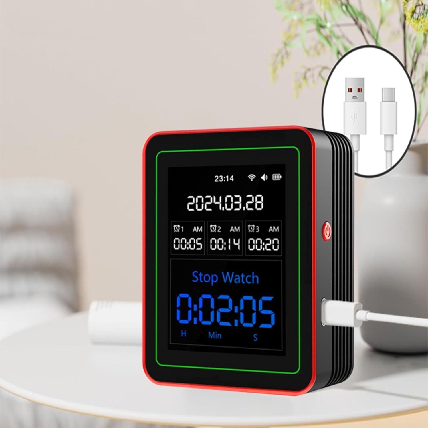 Air quality monitor-10 tests|Built-in multiple high-precision sensors|2.8' ultra-clear color screen|Wi-Fi smart connection|Ultra-long battery life