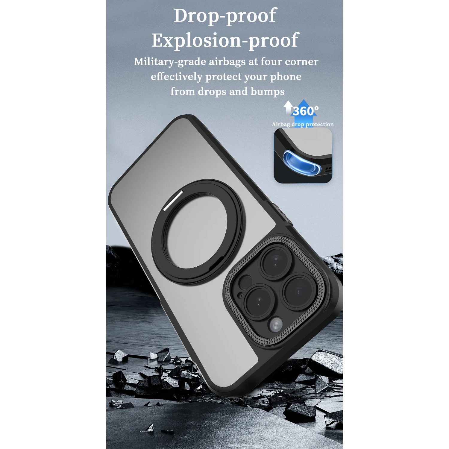 Suitable for iPhone 14 Pro Max mobile phone case magnetic bracket protective cover fine hole mobile phone case, anti-wear, anti-fall,