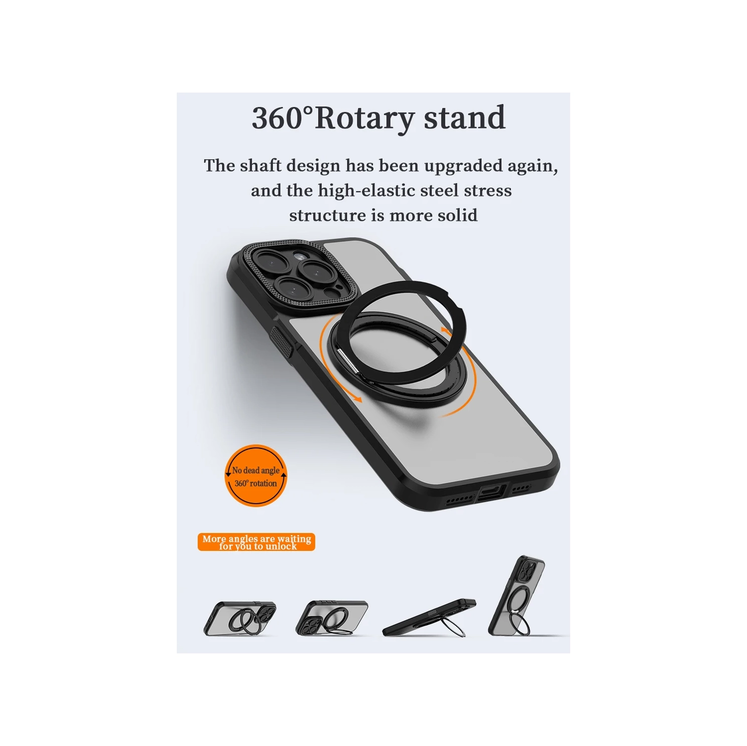 Suitable for iPhone 14 Pro Max mobile phone case magnetic bracket protective cover fine hole mobile phone case, anti-wear, anti-fall,