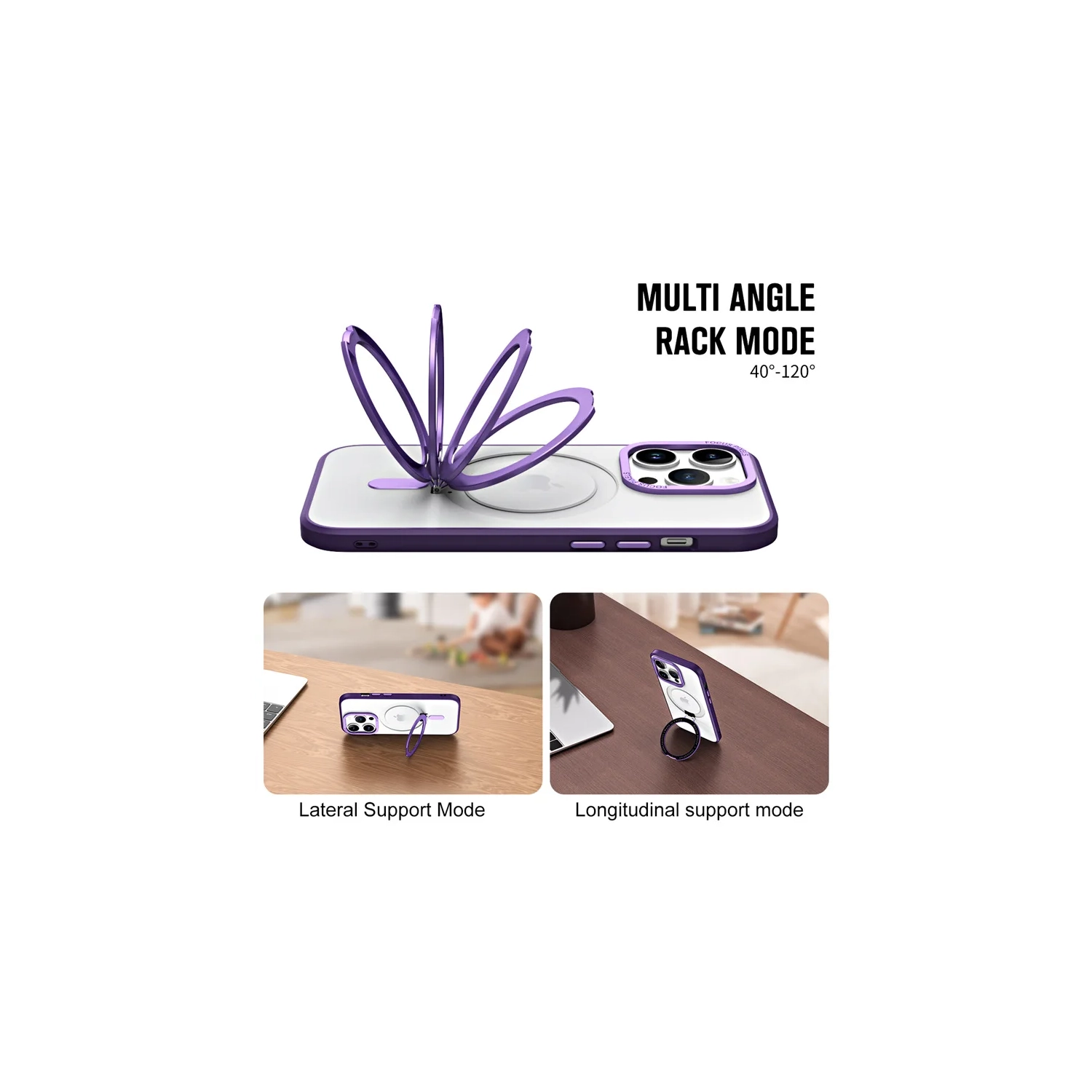 New Samsung fulcrum shell Magsafe magnetic frosted anti-fall Galaxy S24 Ultra mobile phone case-blue