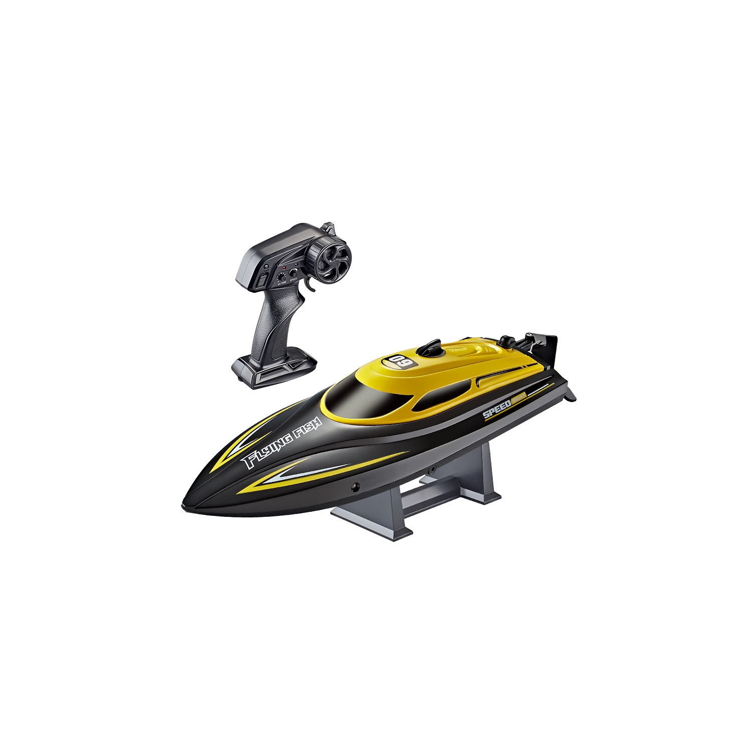 Bateau téléguidé eau jouet électrique 2.4G bateau téléguidé jouet de piscine, bateau téléguidé haute vitesse télécommandé, hors-bord, adapté aux