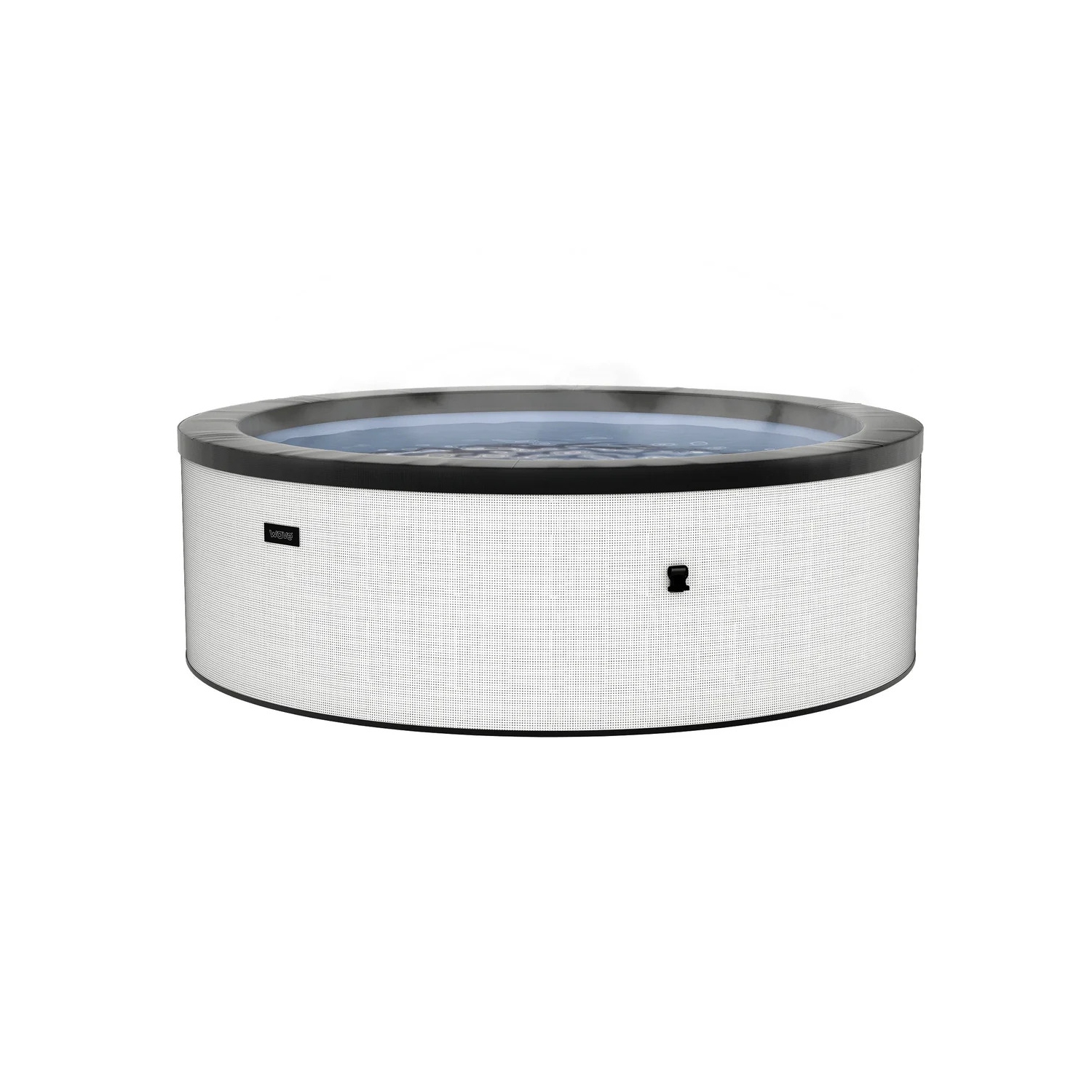 Tahoe | Upto 6-Person Eco Foam Hot Tub | Round | Built-In Integrated Heater | Pebble White