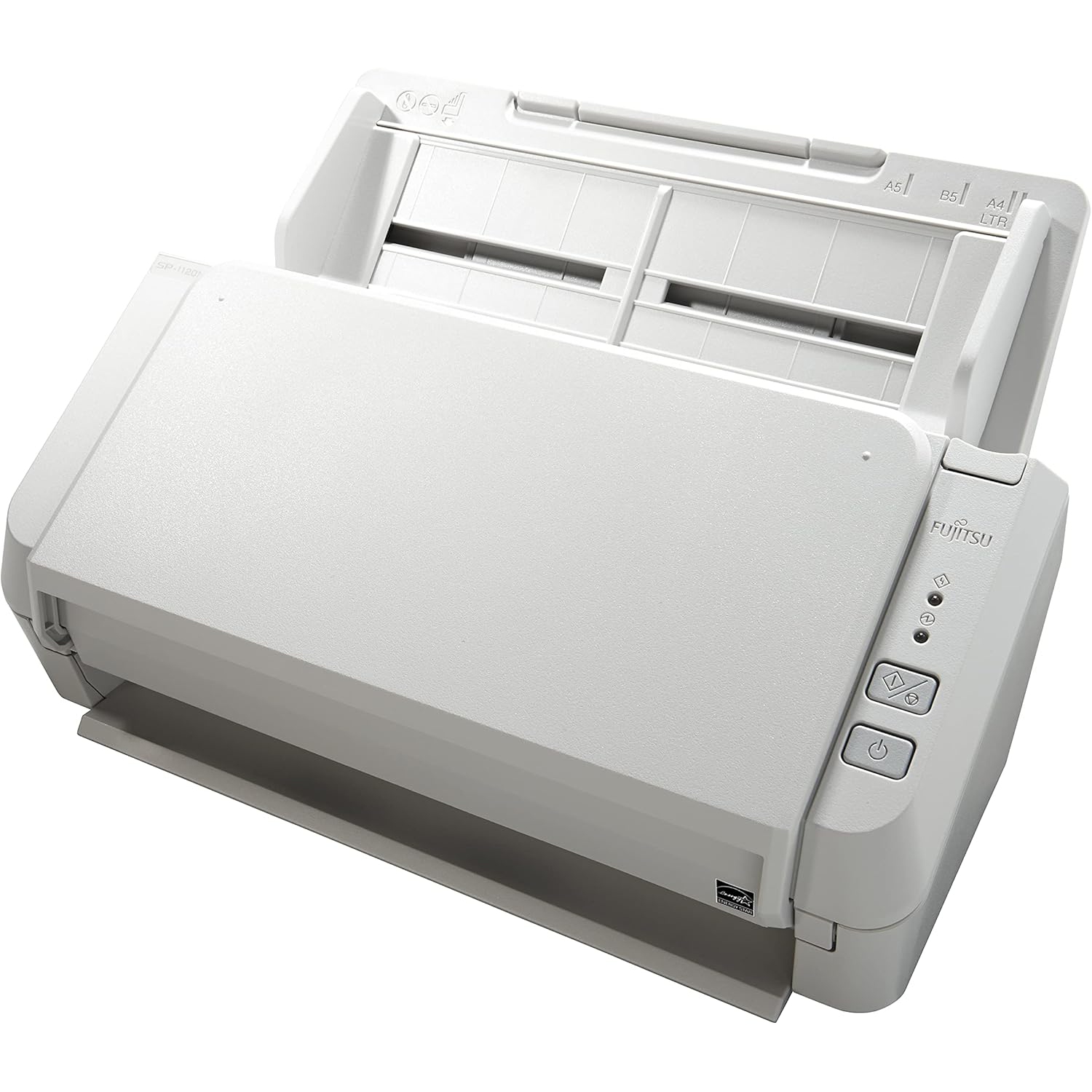 Fujitsu SP‑1125N Duplex ADF Scanner – 25 ppm / 50 ipm, 600 dpi, 50‑Sheet ADF, USB 3.2 & Ethernet
