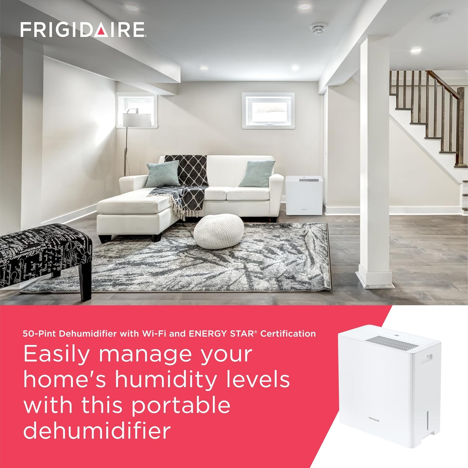 Frigidaire 23.7 L Dehumidifier with Wi-Fi