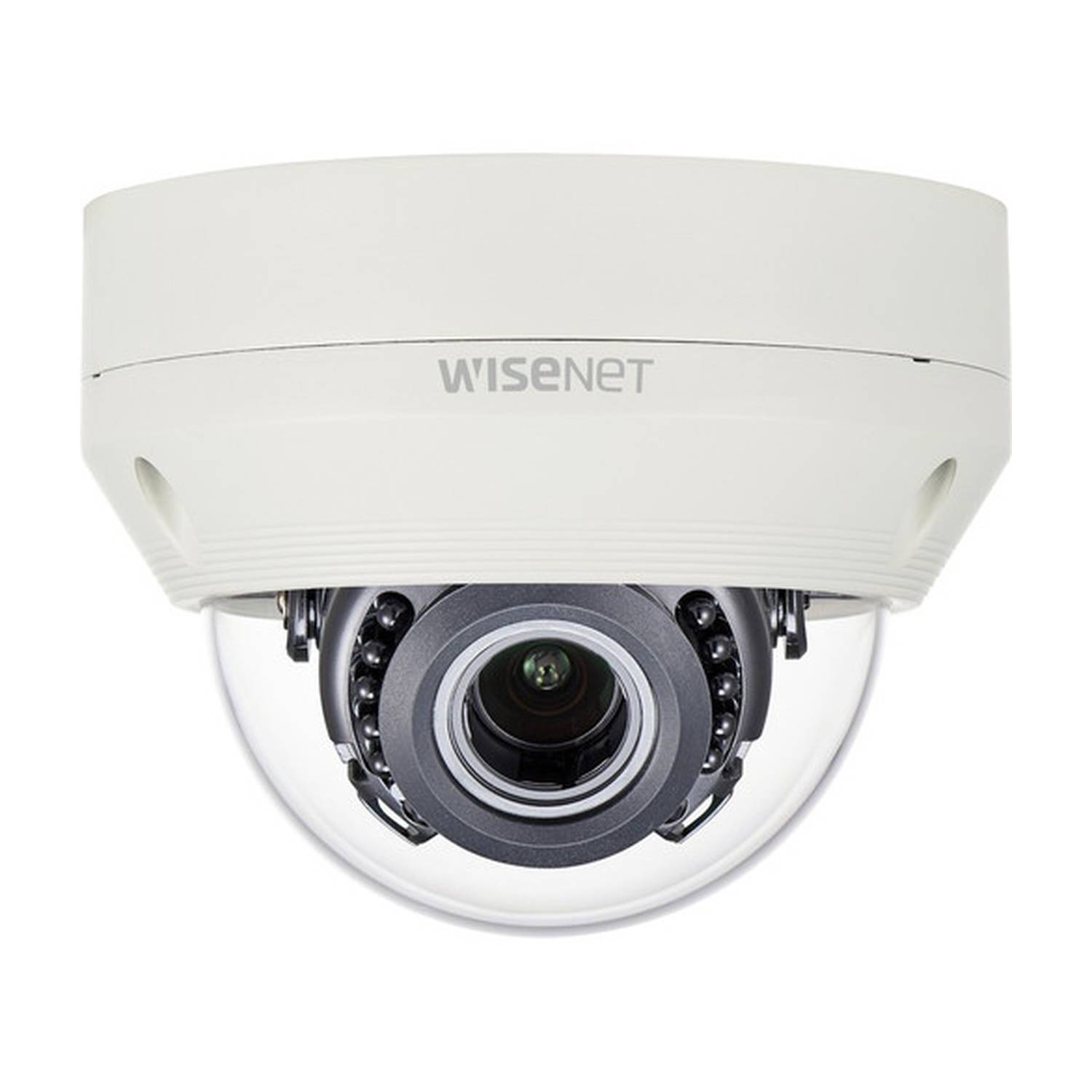 WISENET HD+ HCV-6070R 2MP HD Outdoor IR Vandal Dome Security Camera IVORY