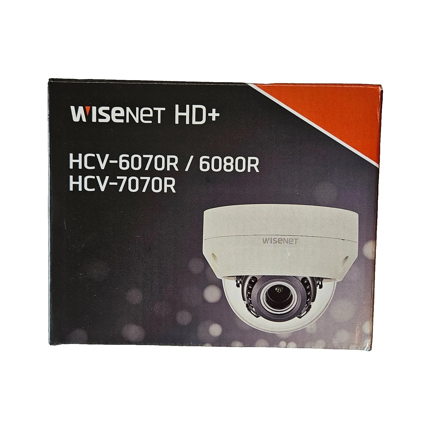 WISENET HD+ HCV-6070R 2MP HD Outdoor IR Vandal Dome Security Camera IVORY