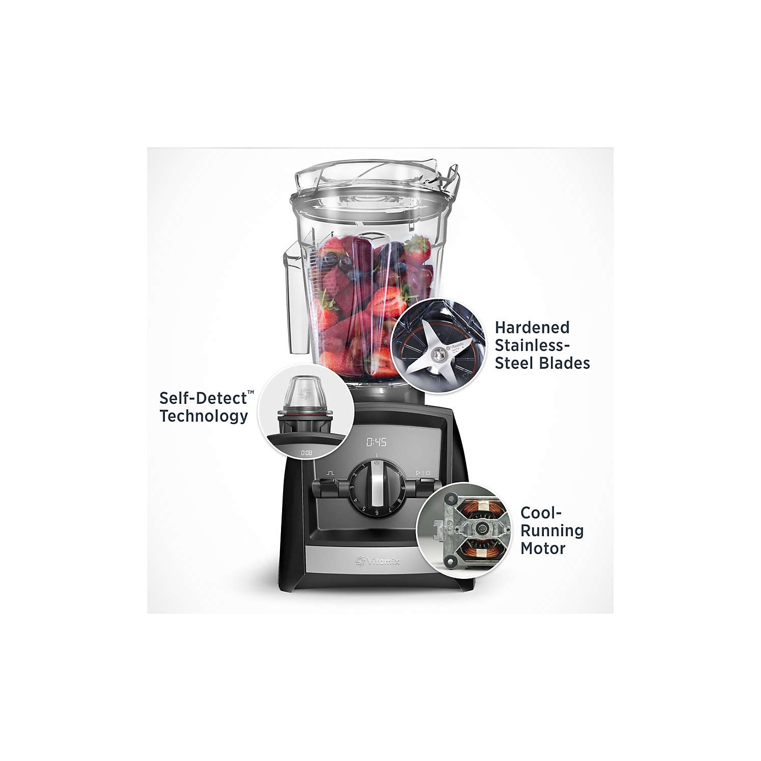 Refurbished Excellent - VITAMIX Ascent A2300 Black Blender - 1500W