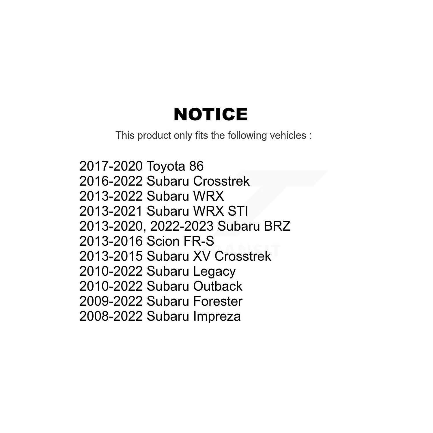 TOR-CK100124 de joint à rotule de bras latéral inférieur avant arrière pour Subaru Forester Outback Impreza