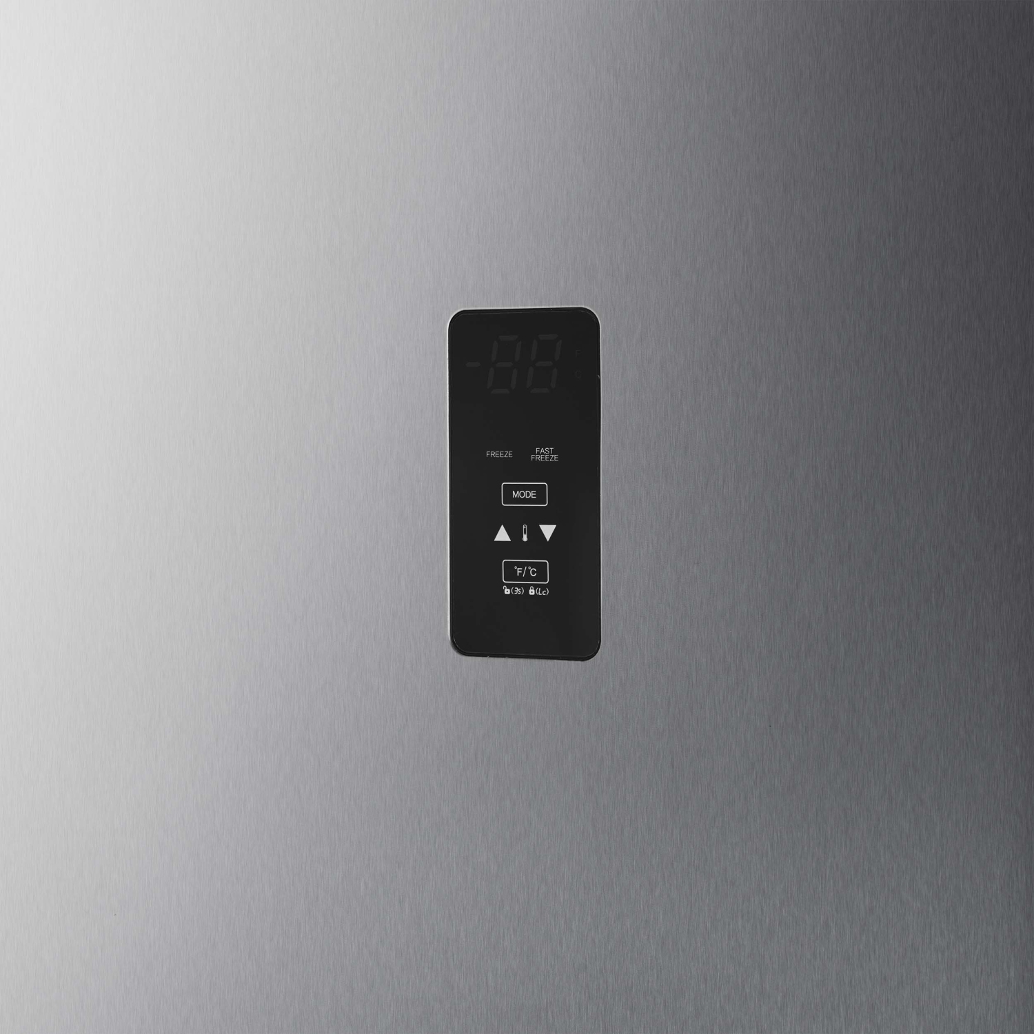 Forno Fortezza – Congélateur à ouverture gauche de 32 po avec nécessaire d'encastrement, acier inoxydable, avec machine à glaçons automatique