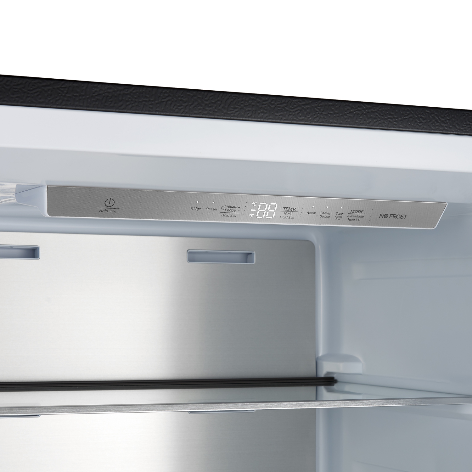 Forno – Réfrigérateur/congélateur convertible 28&nbsp;po MadPaderno, noir, poignée en laiton antique, 13,6&nbsp;pi³ Balançoire droite