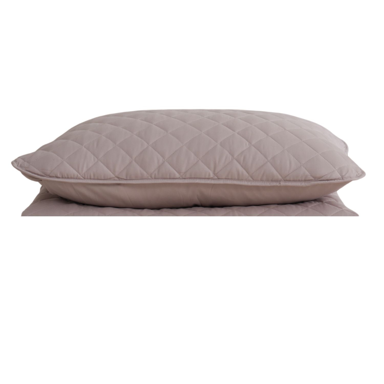 Couvre-oreiller piqué Ocean Fine pour grand lit, 300 fils au pouce carré, doux, respirable et écologique Beige