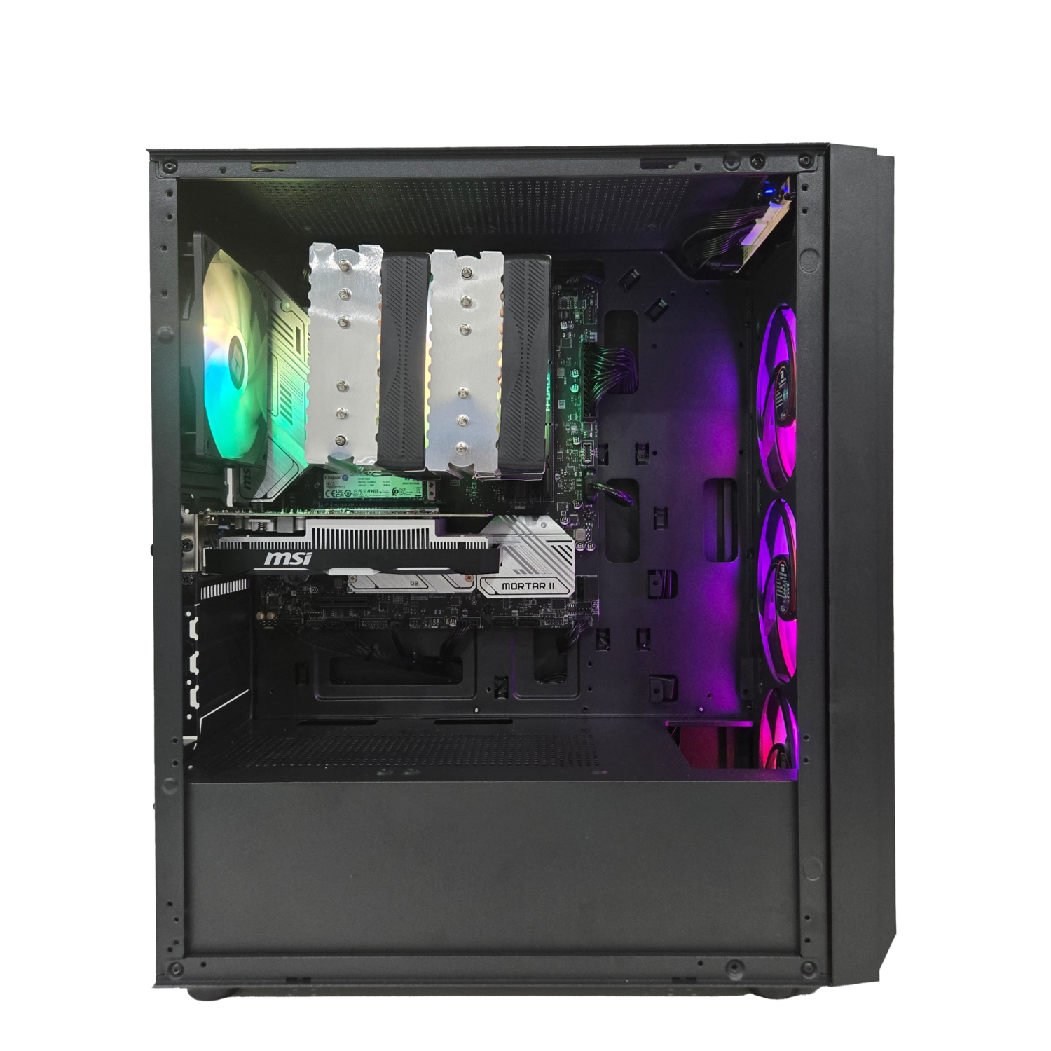 Ordinateur de jeu FunHei Tech, processeur octocoeur 9700X d'AMD, carte graphique RTX 5070 Ti, 64&nbsp;Go mémoire vive DDR5 d'Intel, 1&nbsp;To disque