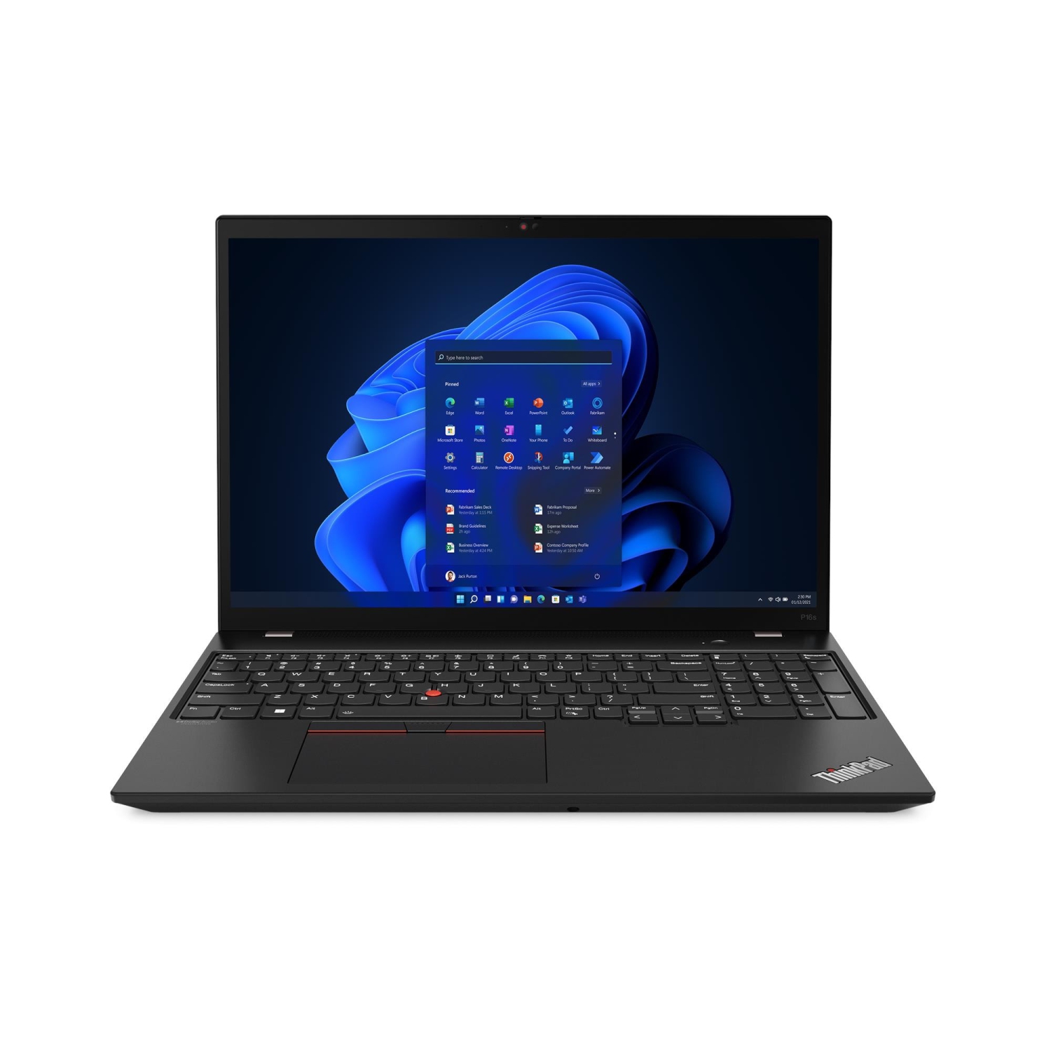 Lenovo ThinkPad P16s Gen 2 16" Laptop - Villi Black - (21K9003AUS)