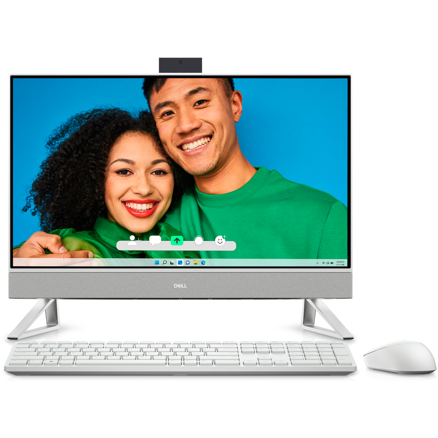 Dell Inspiron 27 AIO All-in-One Desktop 2025 New, Intel 7 150U 10-Core, 27" FHD IPS Touchscreen Display, NVIDIA GeForce MX570A, Wi-Fi, 64GB DDR4 4TB M.2 SSD, Win10 Pro