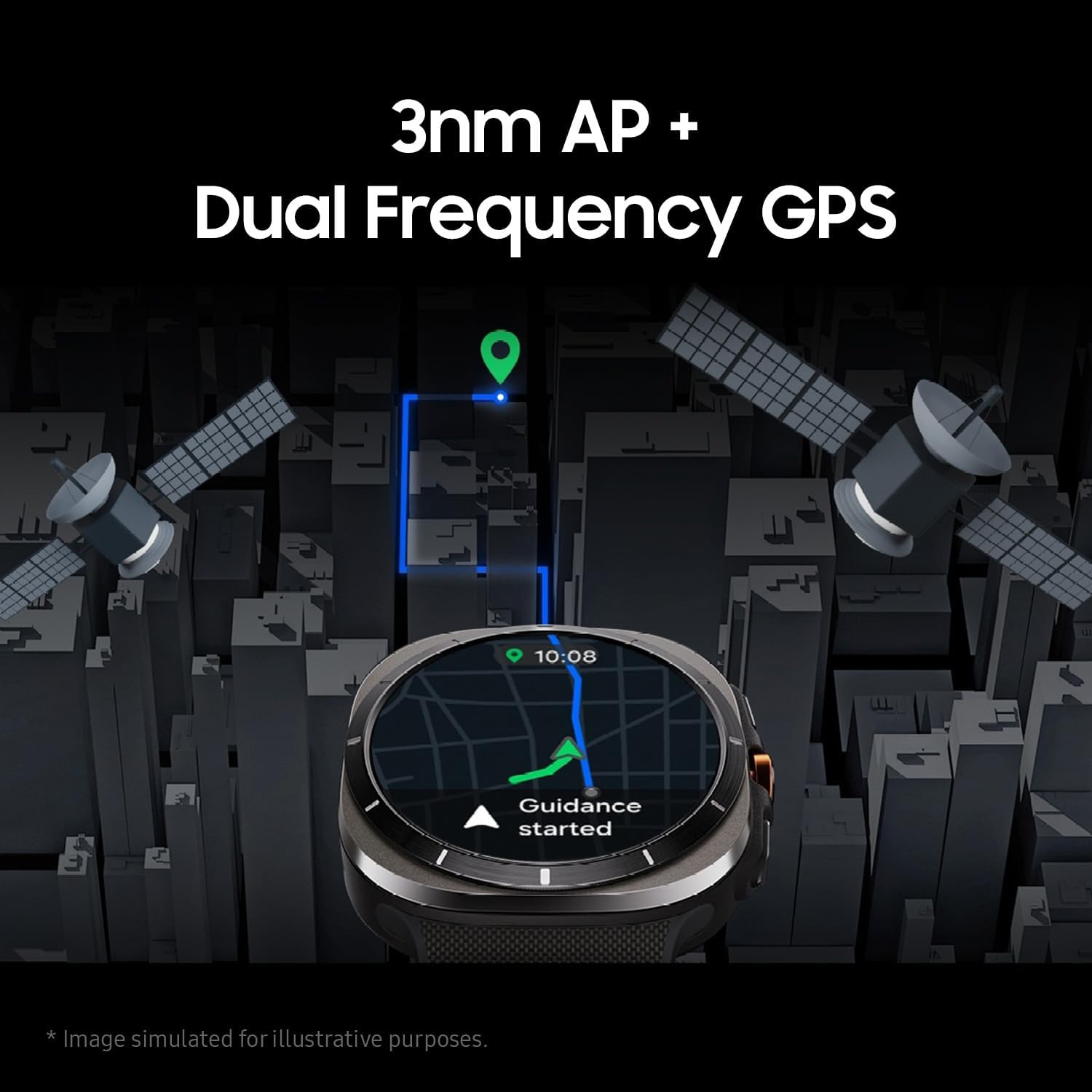 Tout nouveau - Montre intelligente Galaxy Ultra 47&nbsp;mm LTE de Samsung - Bleu titane