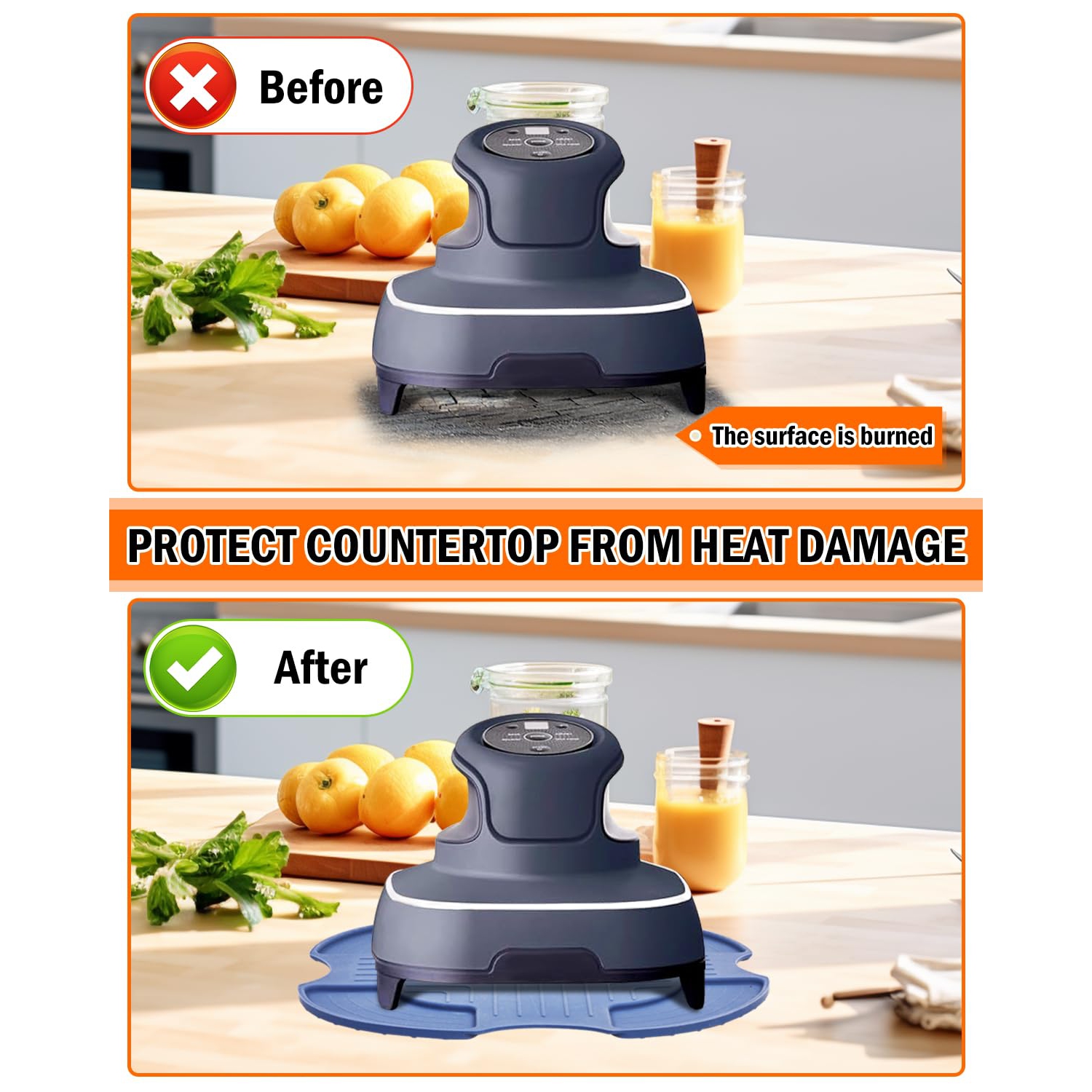 3 Pack Heat-Resistant Silicone Mat for Ninja Crispi Glass Air Fryer, Reusable Anti-Slip Pads Potholders Kitchen Accessory Suit for Ninja Crispi