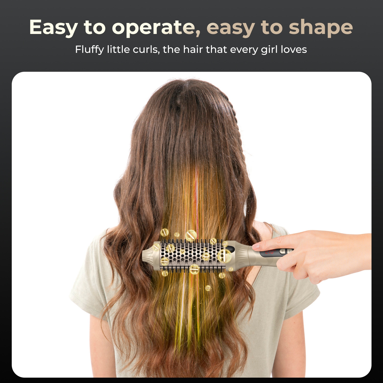 Brosse thermique IONIC 3 EN 1, brosse à cheveux bouclés professionnelle, outils de coiffure, peigne chaud pour perruque, appareils de coiffure