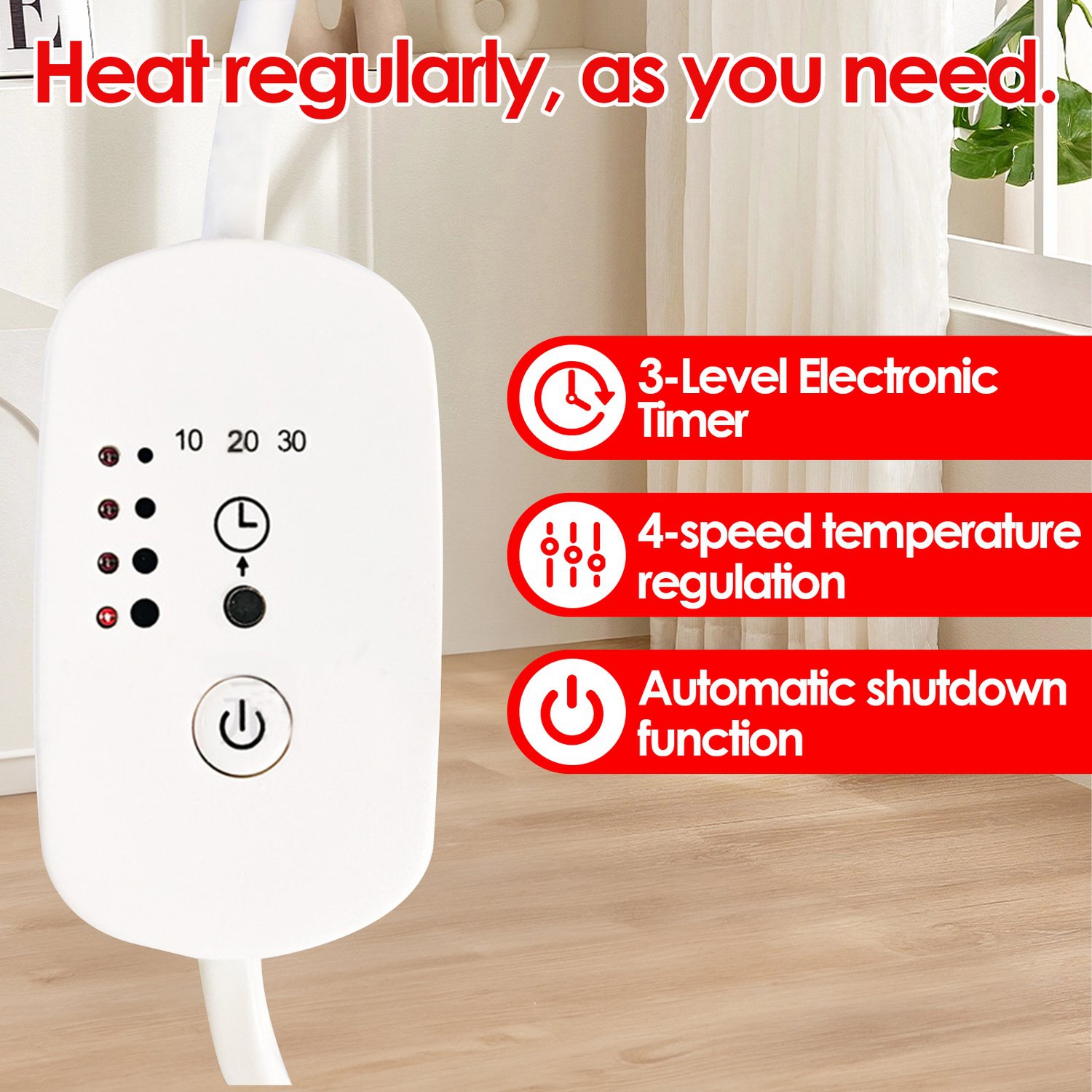 Infrared Heat Lamp Warm Soothing Infrared Light Helps Ease Muscle Aches and Joint Stiffness Speed Recovery Improve Complexion