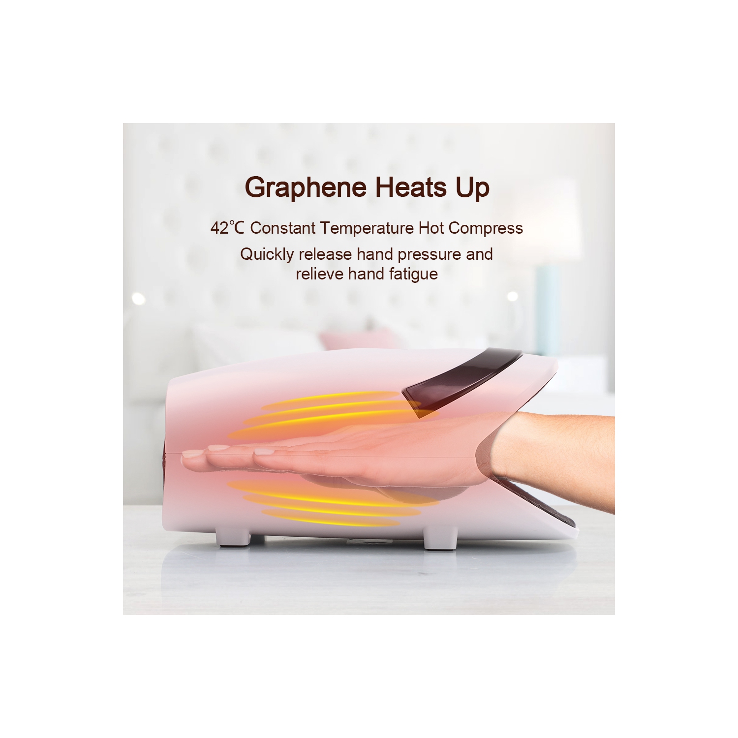 Appareil de massage pour les mains avec compression et chauffage, Cadeaux d'anniversaire pour femmes Mom Grilfrend - Appareil de massage électrique