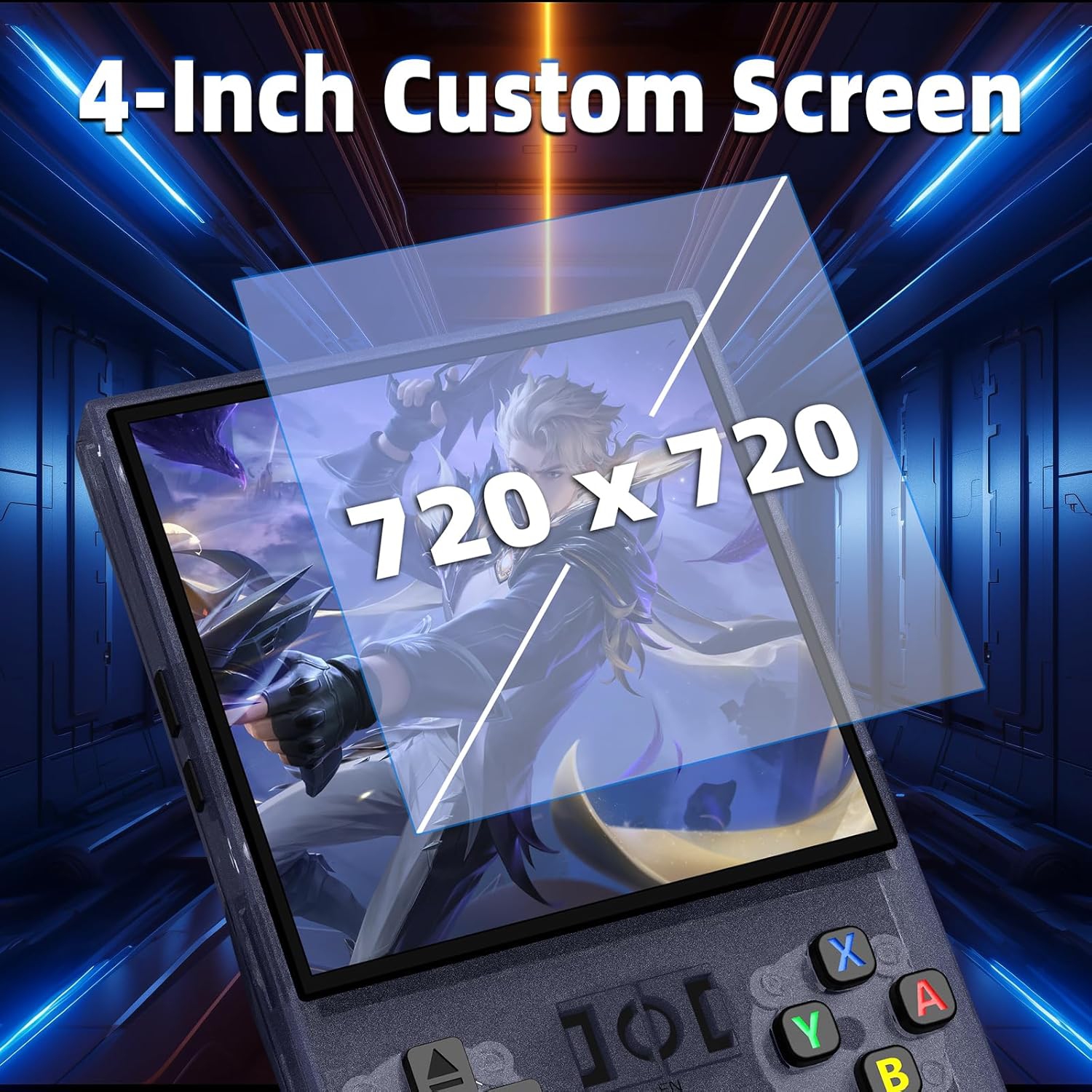 Console de jeu portative R36 Max, console de jeu 128G, plus de 30000 jeux intégrés, prise en charge de plus de 30 émulateurs, système Linux Écran IPS