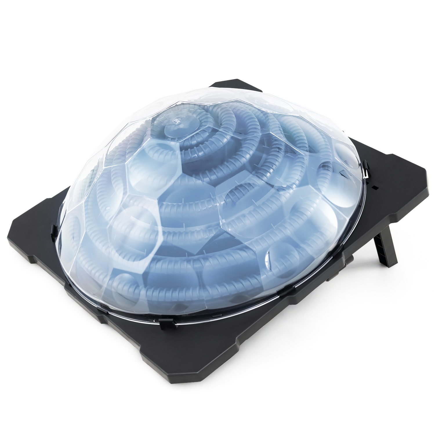 Gymax Solar Dome Heater w/ Transparent Cover Black Heating Coil Foldable Legs