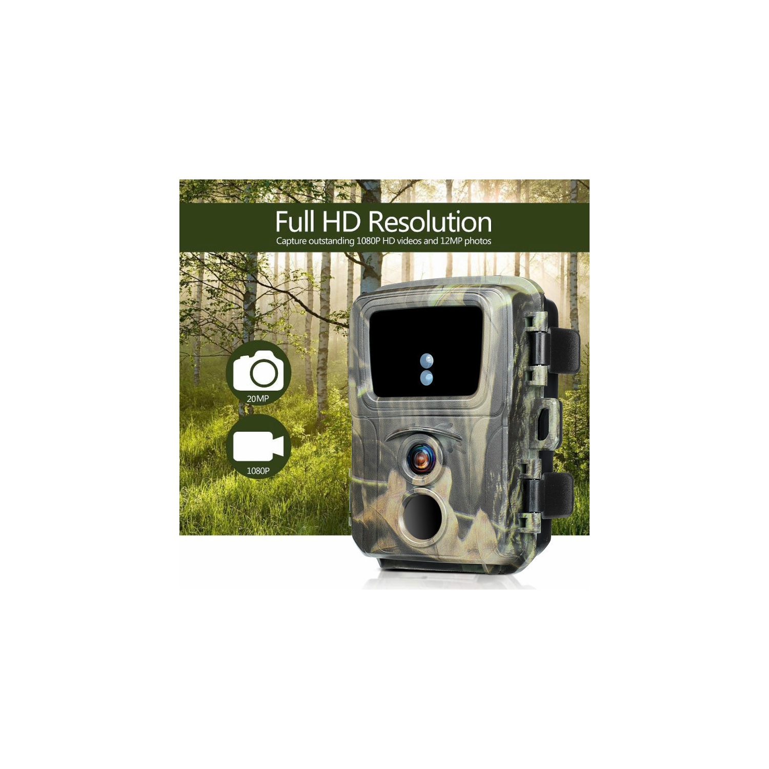 Outdoor garden surveillance camera Night waterproof hunting camera Infrared night vision hunting camera