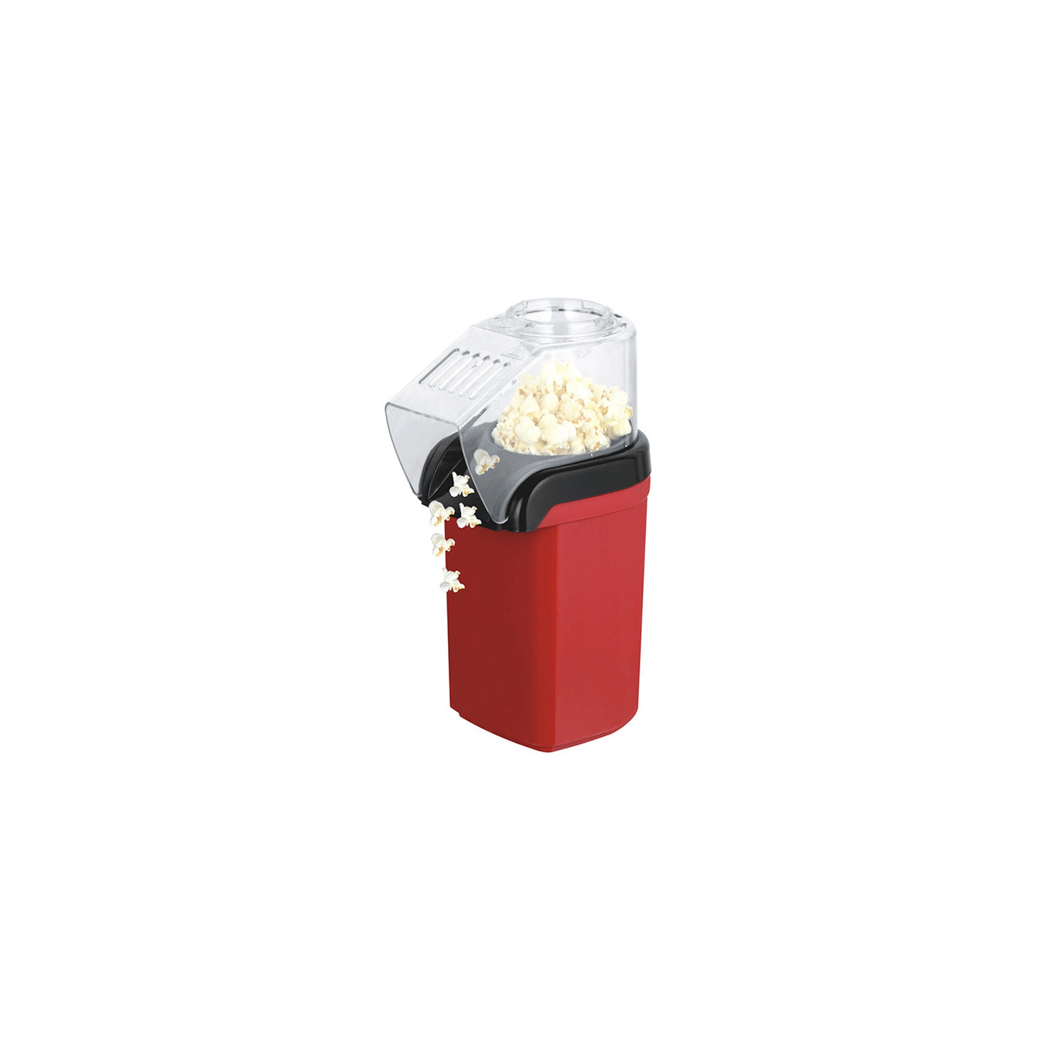 Popcorn machine small household electric mini popcorn machine 1200W, fully automatic healthy oil-free sugar-free corn popcorn machine - red